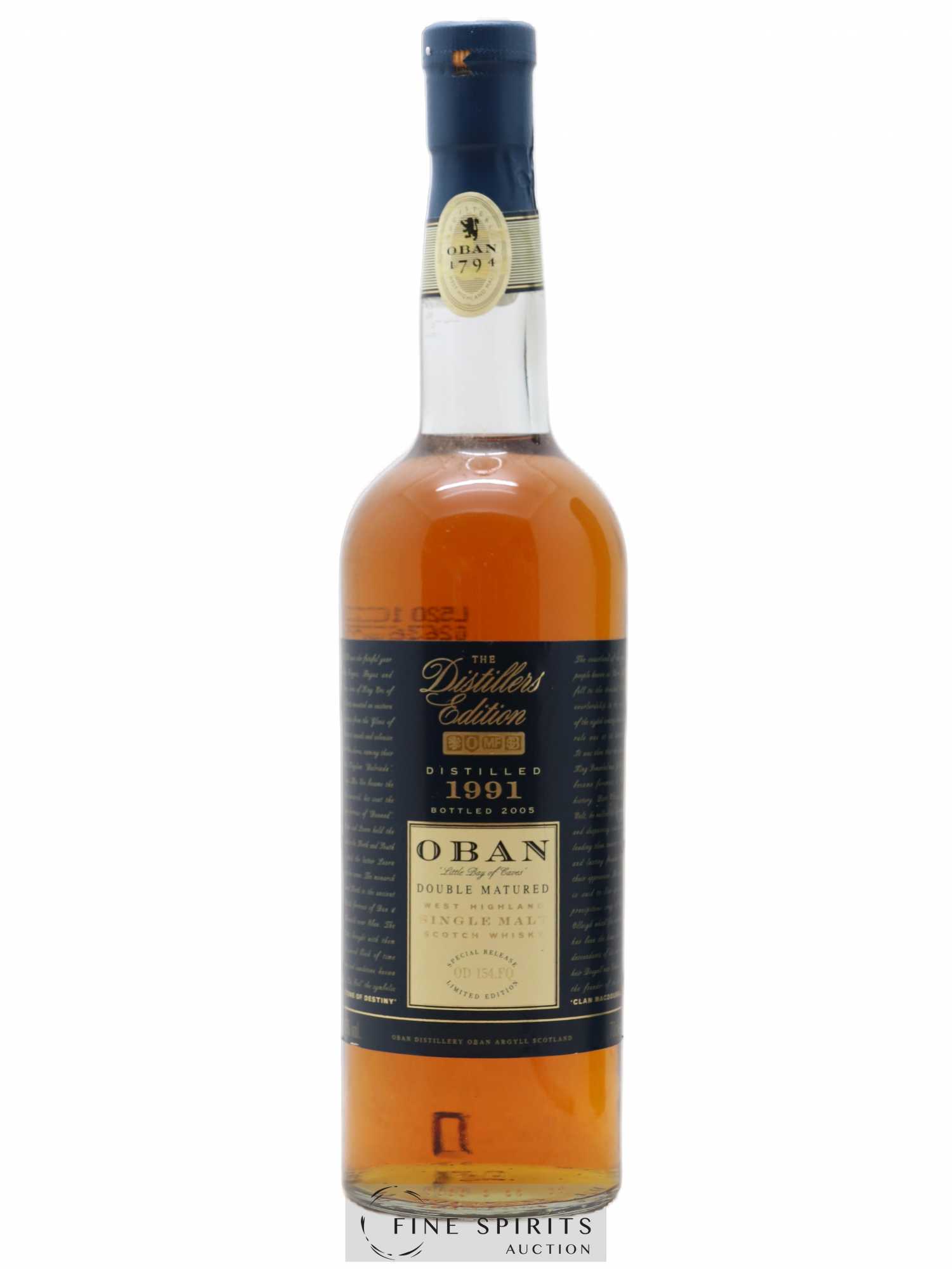 Oban 1991 Of. The Distillers Edition Special Release OD 154.FQ - bottled 2005 Limited Edition - Lot de 1 bouteille - 1