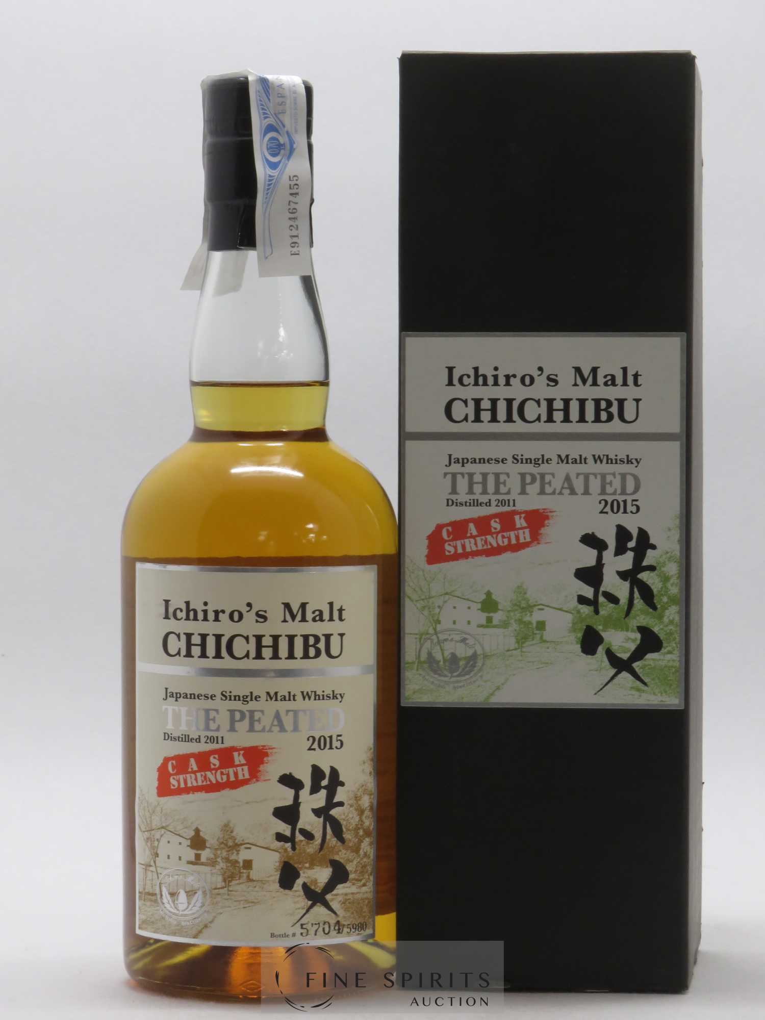 Chichibu 2011 Of. The Peated Cask Strength 2015 Release - One of 5980 bottles Ichiro's Malt - Lot de 1 bouteille - 0