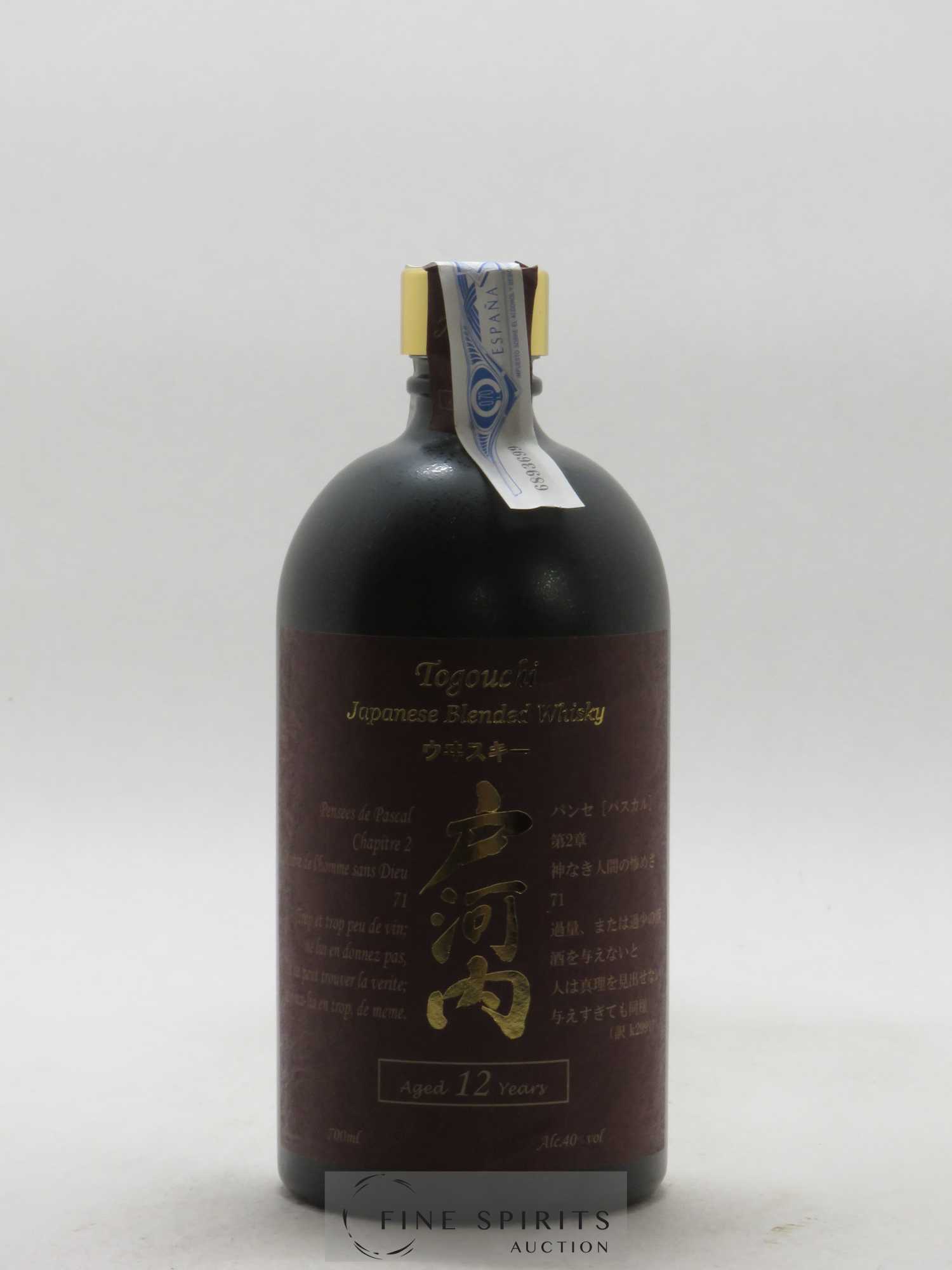 Togouchi 12 years Of. - Lot de 1 bouteille - 1