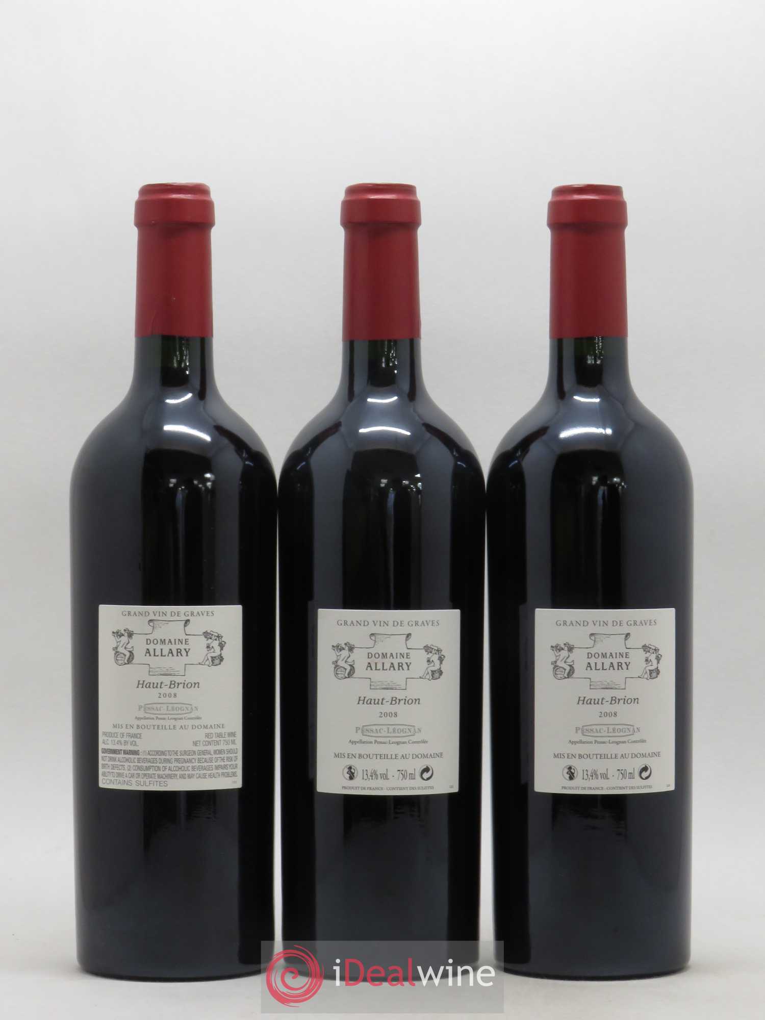 Domaine Allary Haut-Brion 2008 - Lot de 6 bouteilles - 2