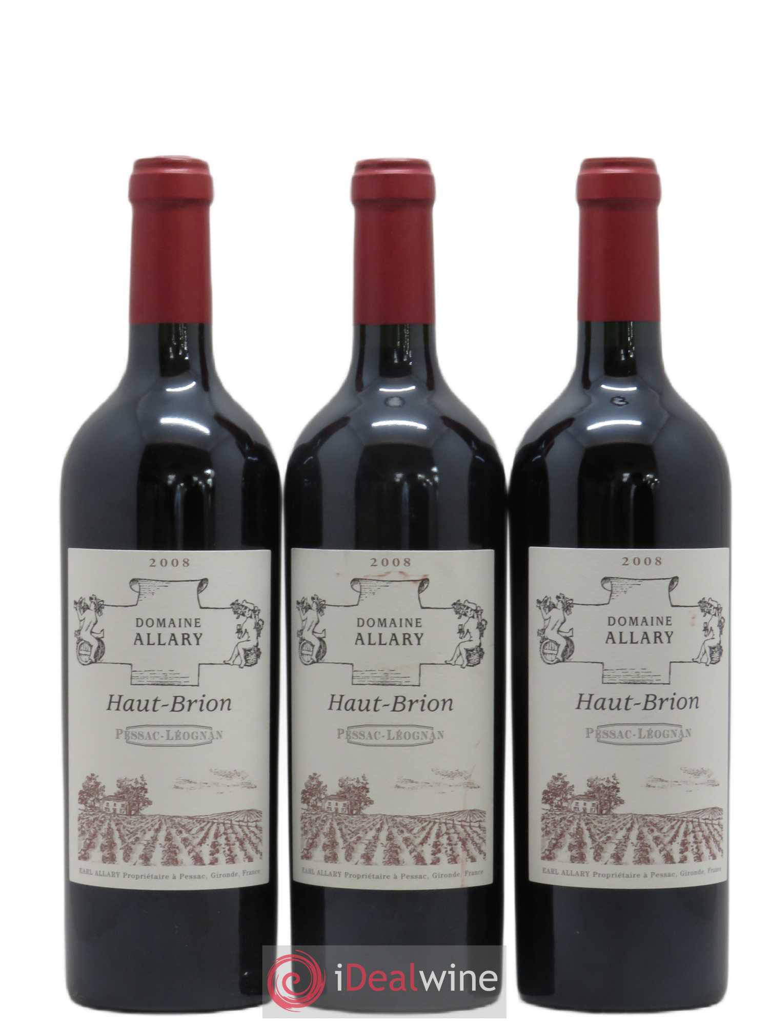 Domaine Allary Haut-Brion 2008 - Lot de 3 bouteilles - 0