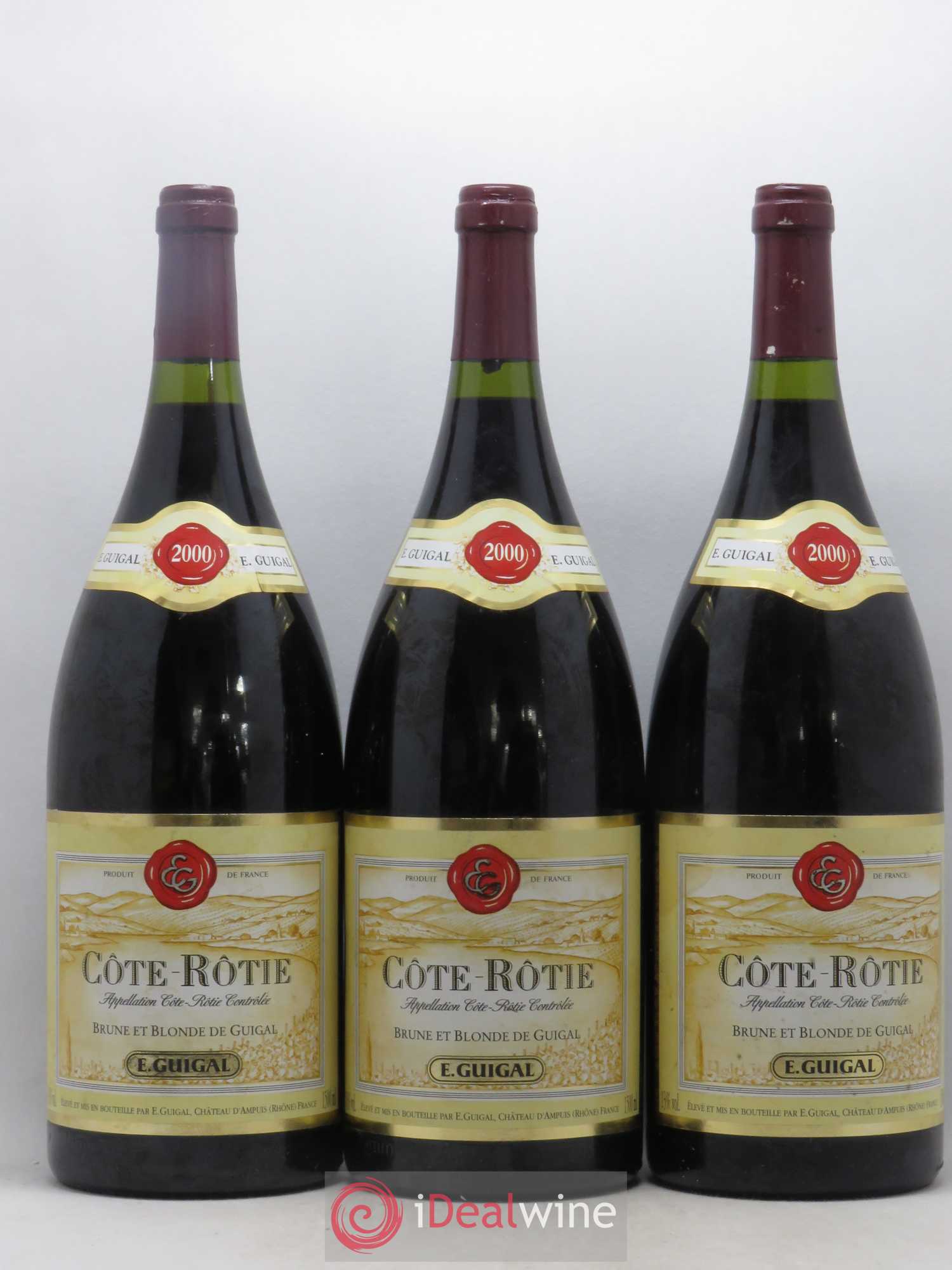 Côte-Rôtie Côtes Brune et Blonde Guigal 2000 - Lot de 3 magnums - 0