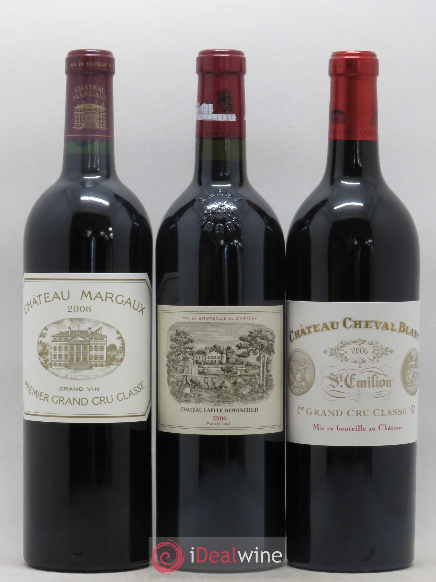 Caisse Prestige Petrus - Latour - Margaux - Haut brion - Cheval blanc - Mouton Rothschild 2006 - Posten von 1 Flasche - 1