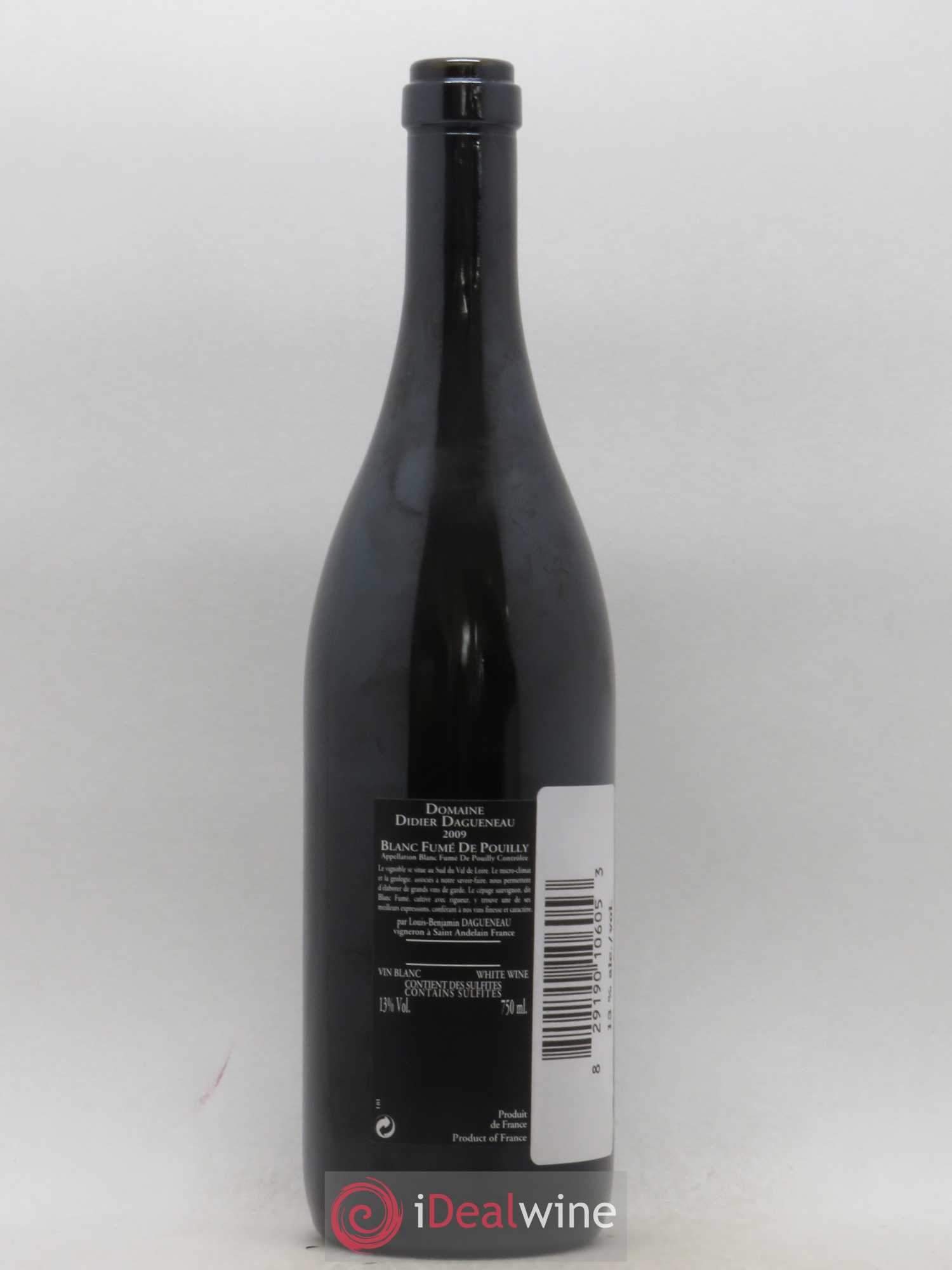 Vin de France (anciennement Pouilly-Fumé) Silex Dagueneau (Domaine Didier - Louis-Benjamin) 2009 - Lot de 1 bouteille - 1
