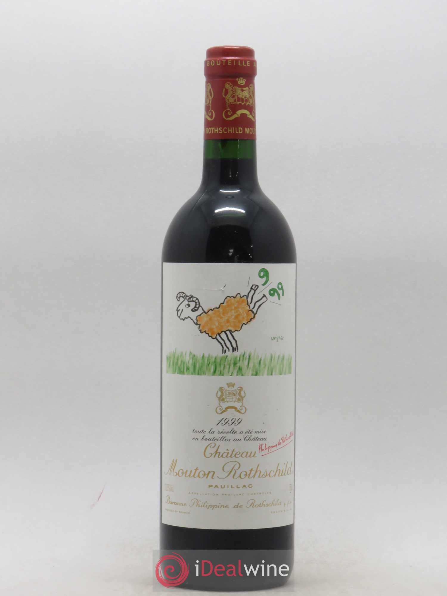 Château Mouton Rothschild 1er Grand Cru Classé 1999 - Lot de 1 bouteille - 0