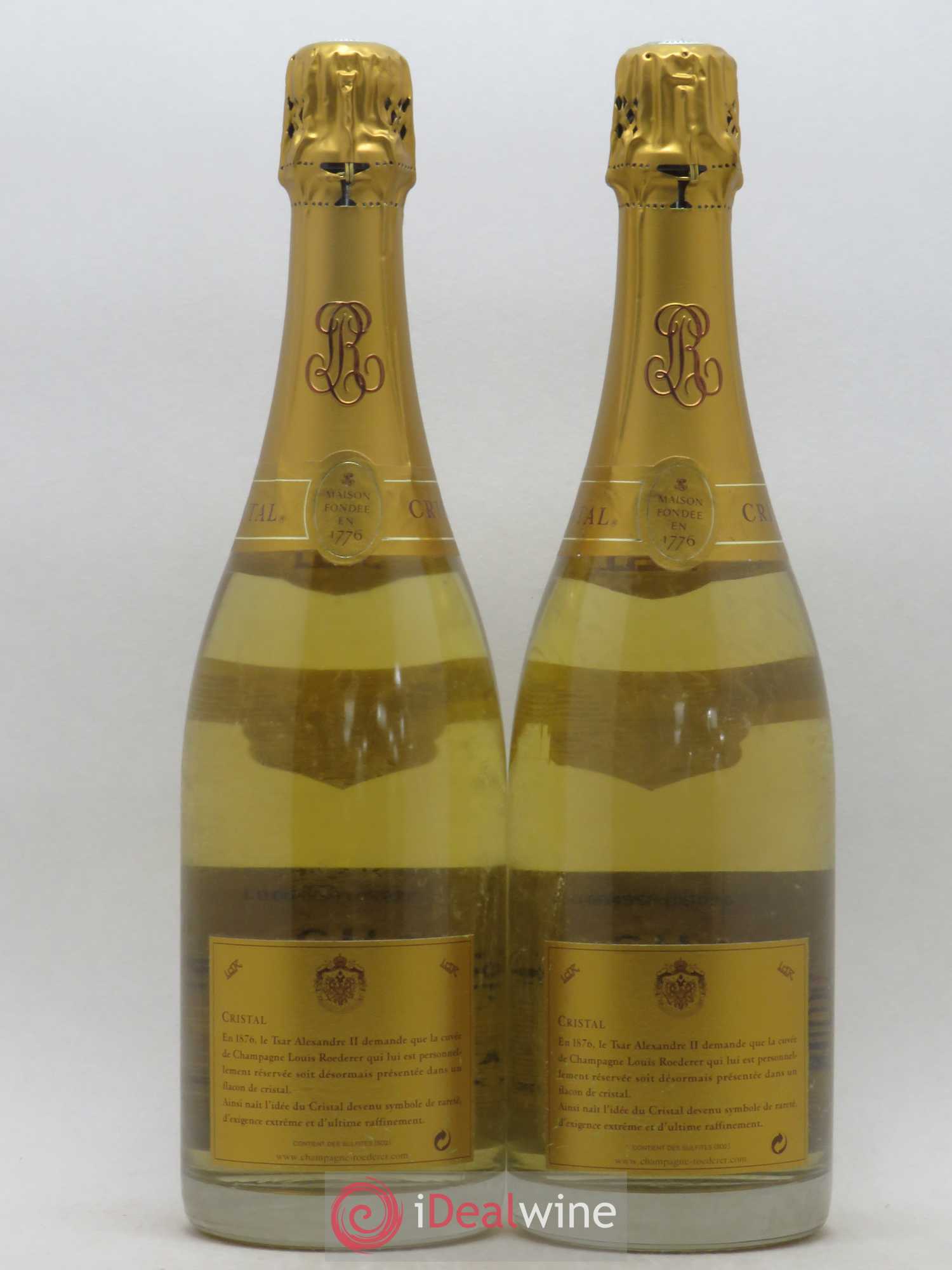 Cristal Louis Roederer 2000 - Lot de 2 bouteilles - 1