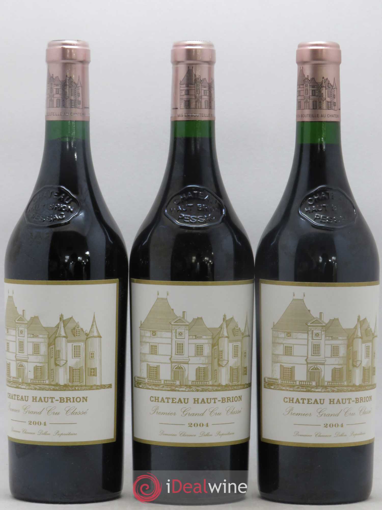Château Haut Brion 1er Grand Cru Classé 2004 - Lot de 3 bouteilles - 0