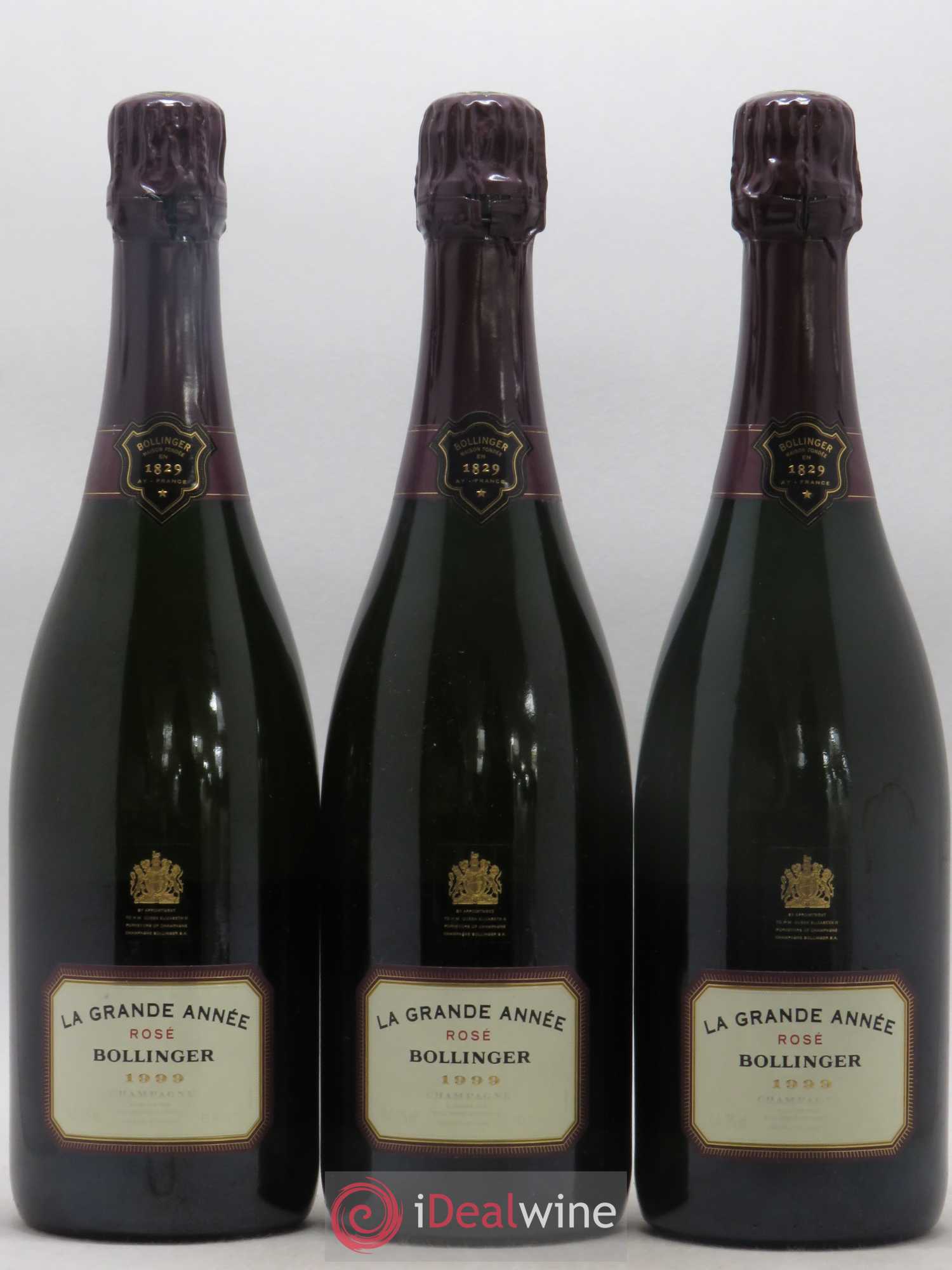 Grande Année Brut Bollinger 1999 - Lot de 3 bouteilles - 0