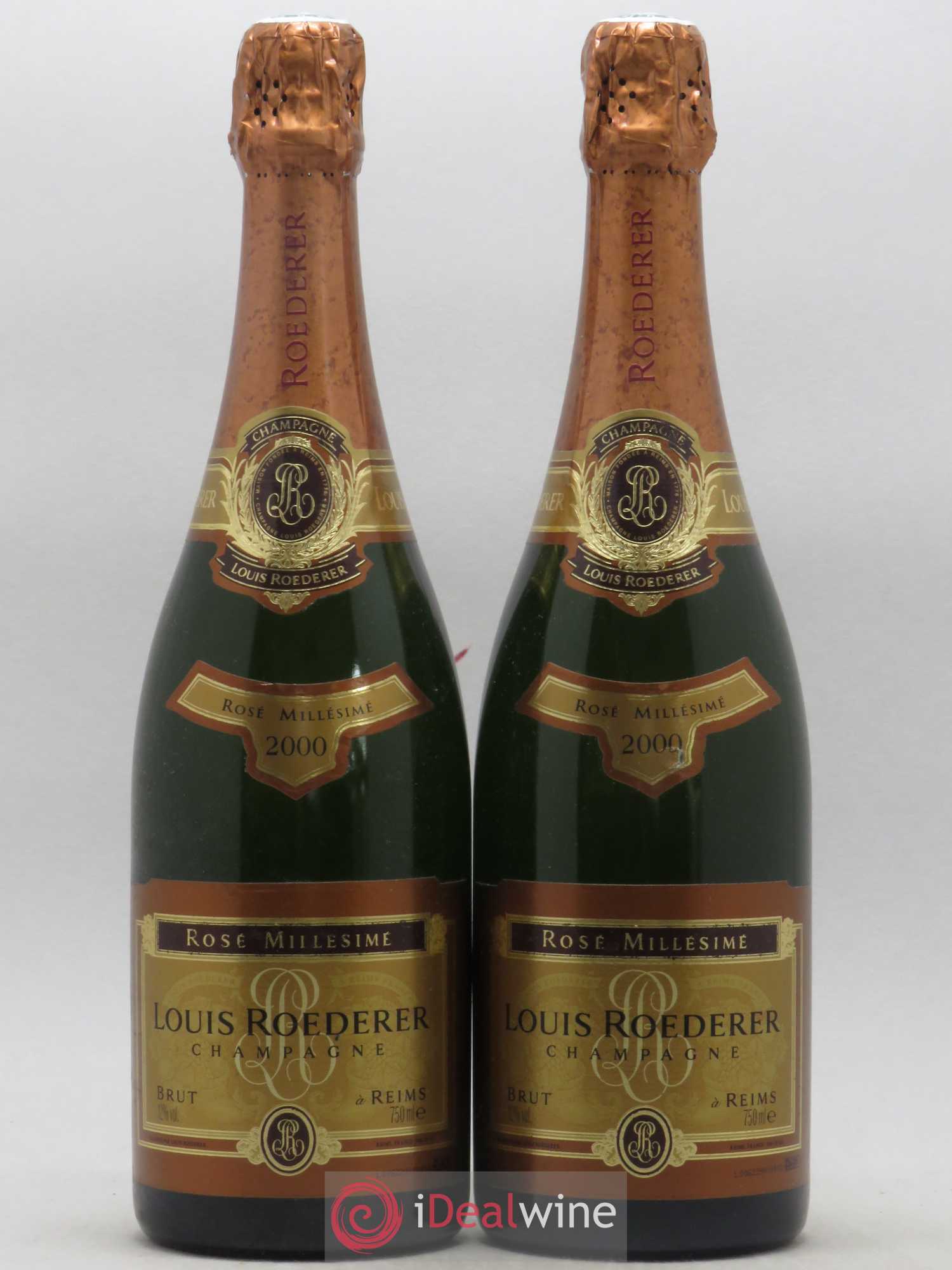 Rosé Brut Louis Roederer 2000 - Lot de 2 bouteilles - 0