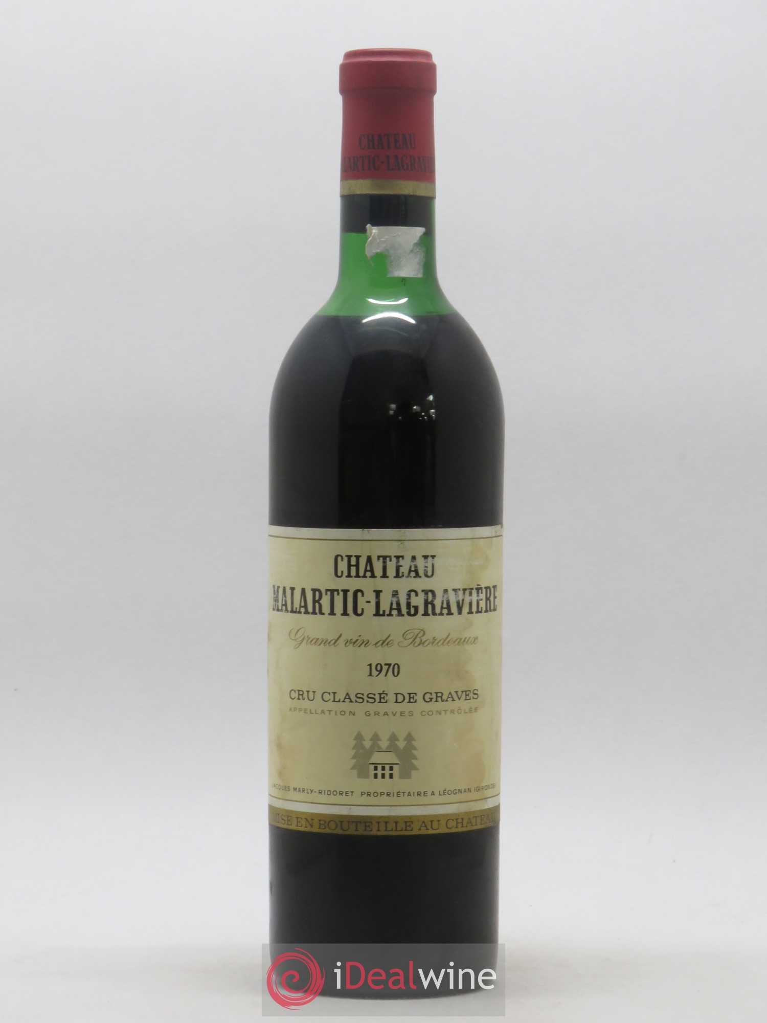 Château Malartic-Lagravière Cru Classé de Graves 1970 - Lot de 1 bouteille - 0