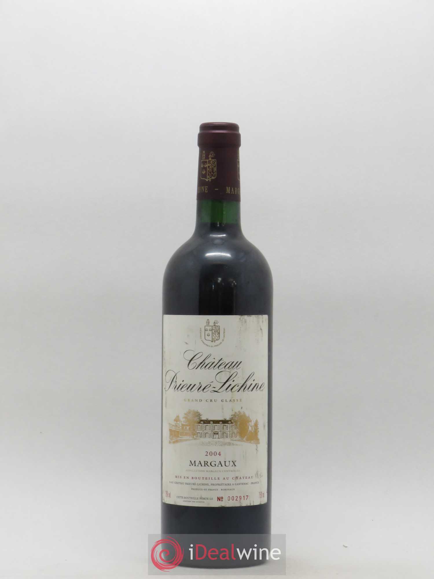 Château Prieuré Lichine 4ème Grand Cru Classé 2004 - Lot de 1 bouteille - 0