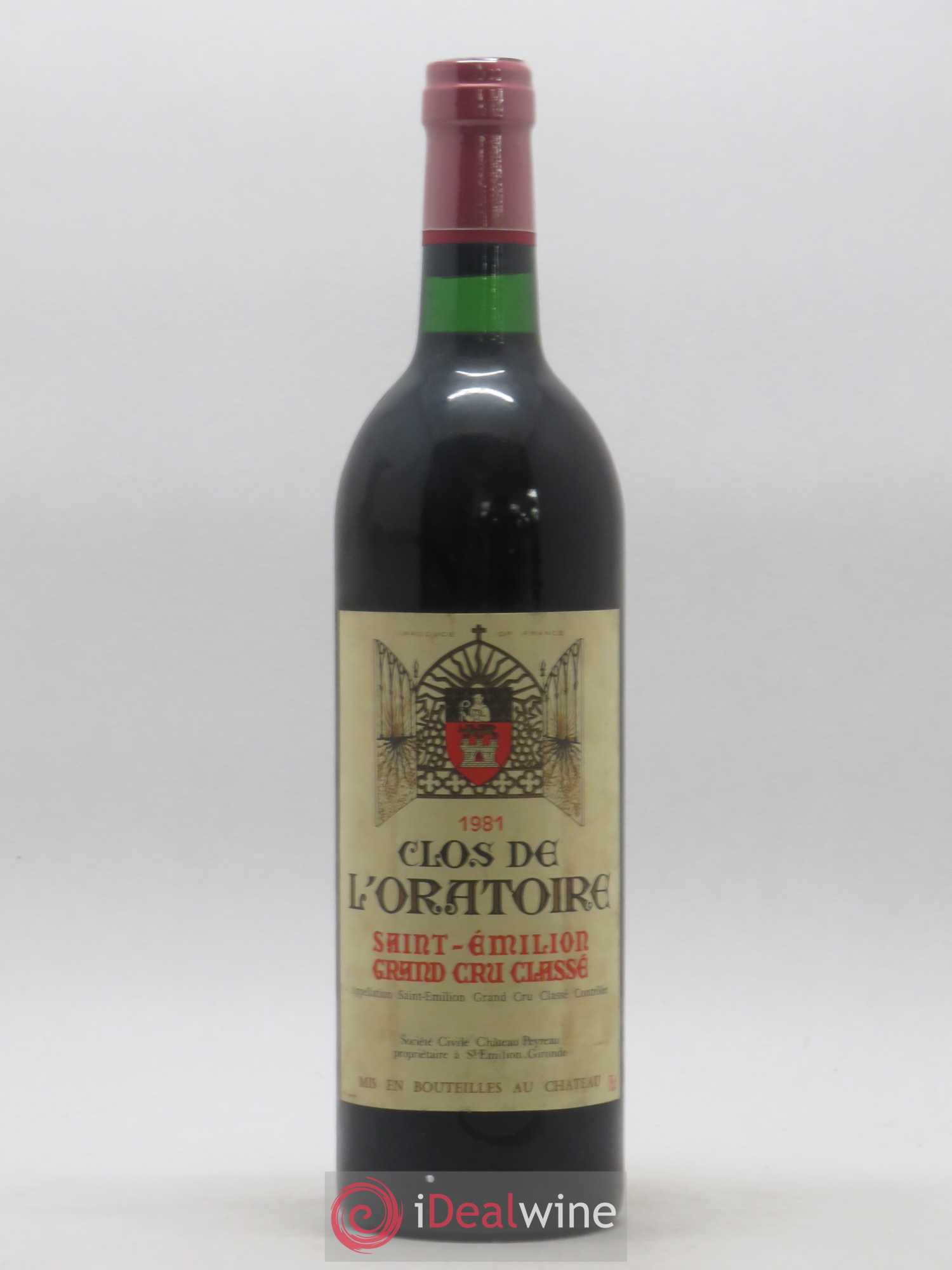 Clos de l'Oratoire Grand Cru Classé 1981 - Lot de 1 bouteille - 0