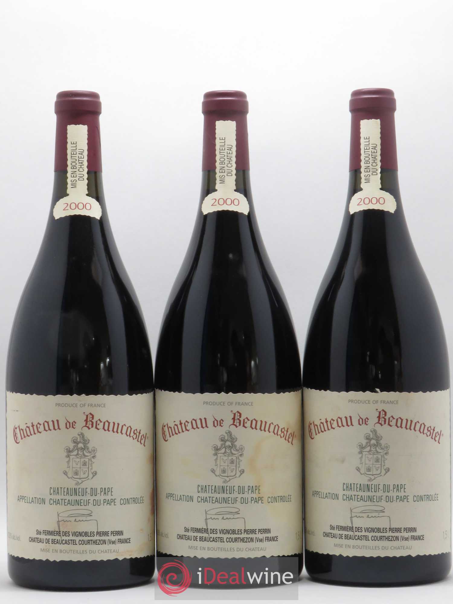 Châteauneuf-du-Pape Château de Beaucastel Famille Perrin 2000 - Lot de 6 magnums - 3
