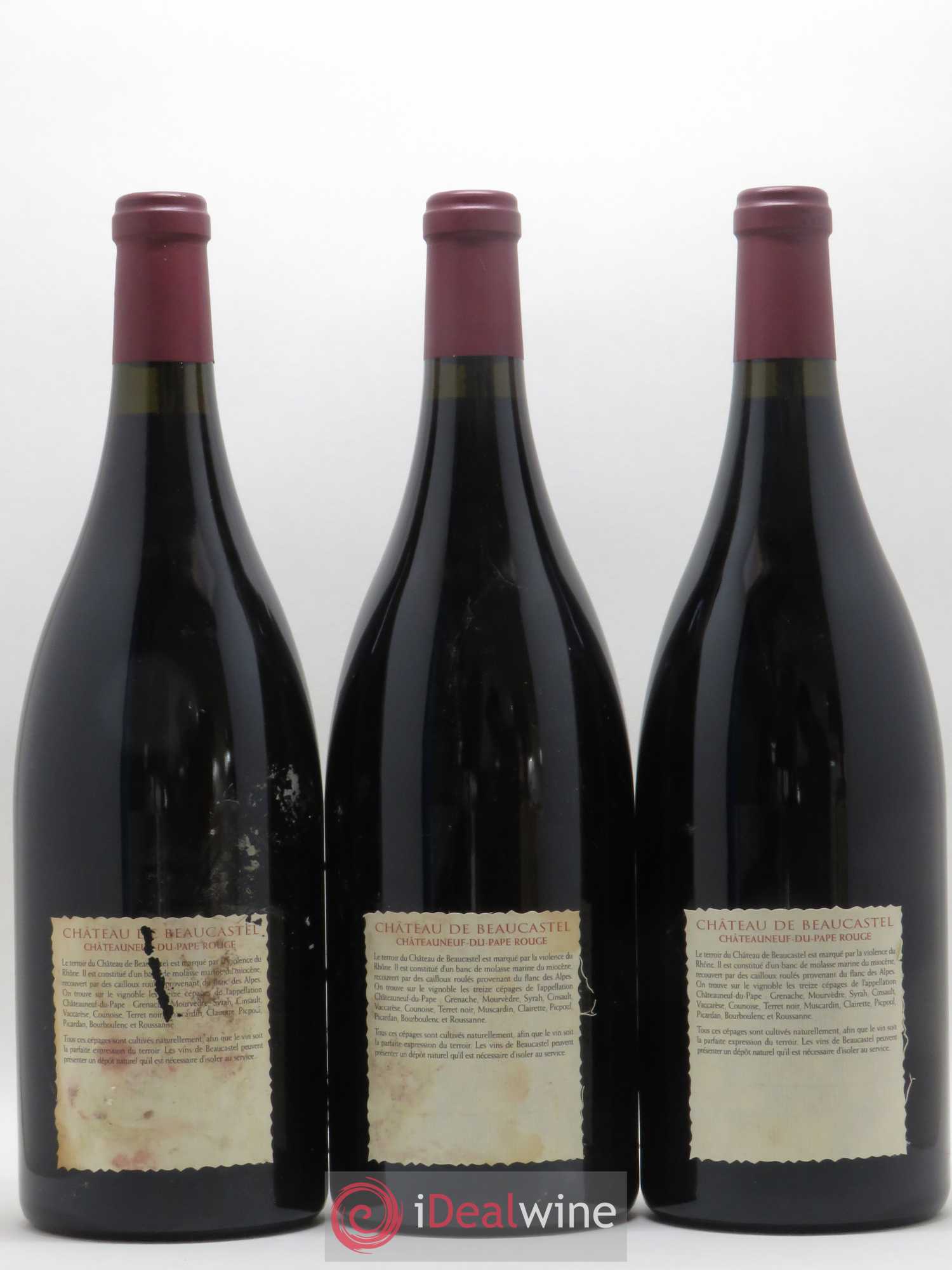 Châteauneuf-du-Pape Château de Beaucastel Famille Perrin 2000 - Lot de 6 magnums - 4