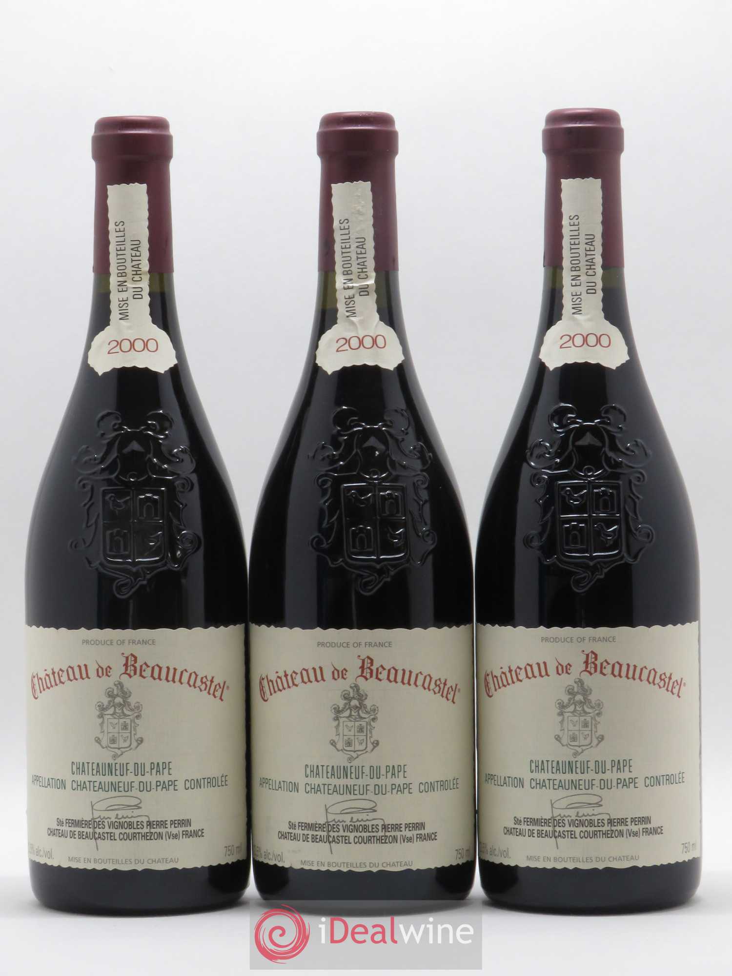 Châteauneuf-du-Pape Château de Beaucastel Famille Perrin 2000 - Lot de 12 bouteilles - 3