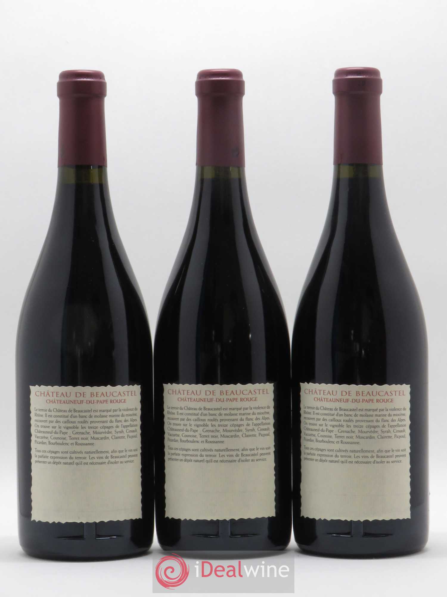 Châteauneuf-du-Pape Château de Beaucastel Famille Perrin 2000 - Lot de 12 bouteilles - 6