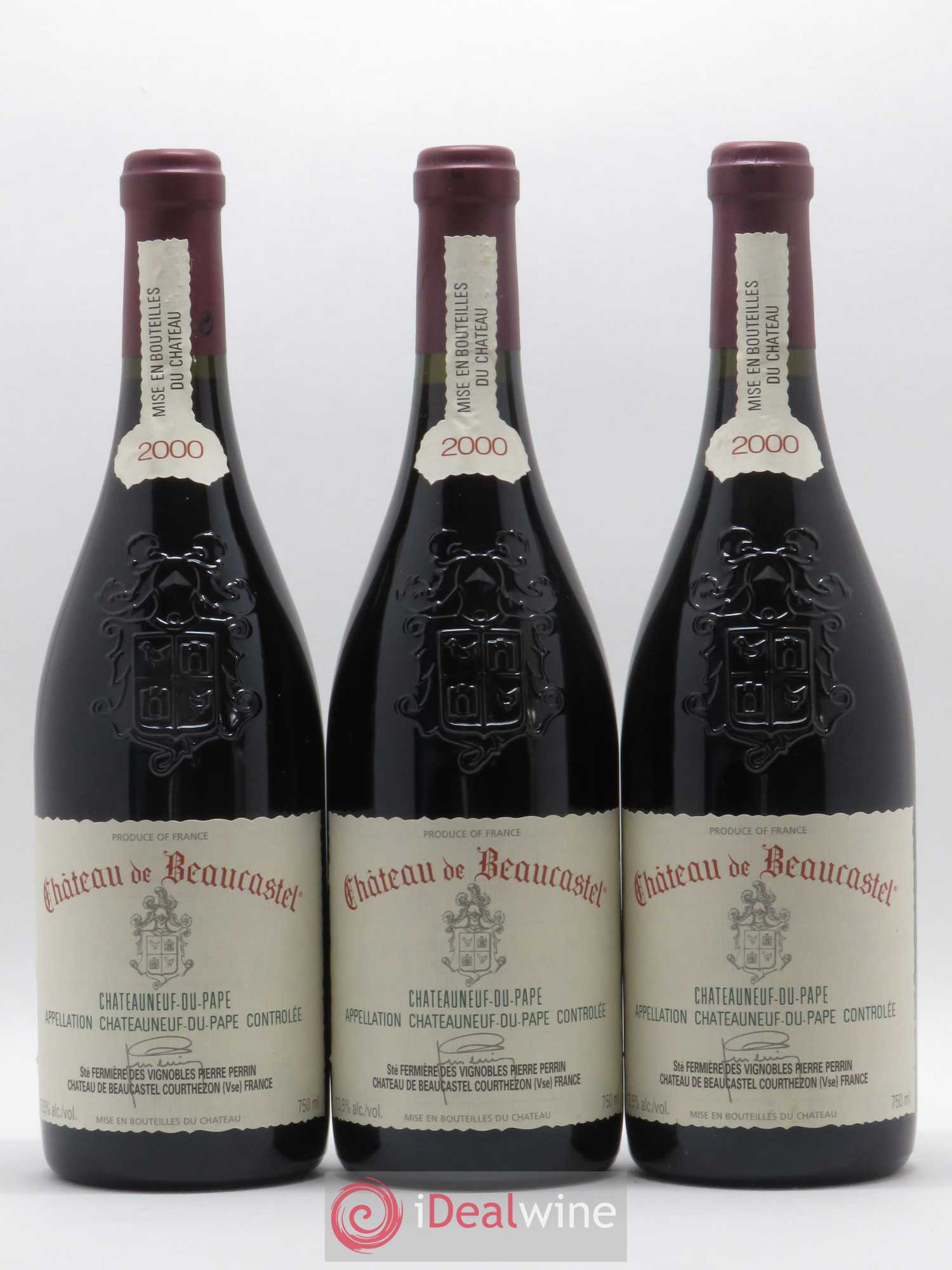 Châteauneuf-du-Pape Château de Beaucastel Famille Perrin 2000 - Lot de 12 bouteilles - 7