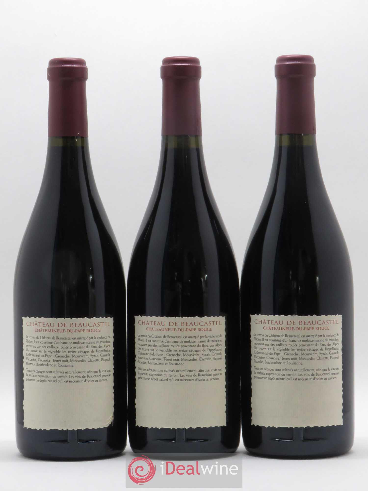 Châteauneuf-du-Pape Château de Beaucastel Famille Perrin 2000 - Lot de 12 bouteilles - 8