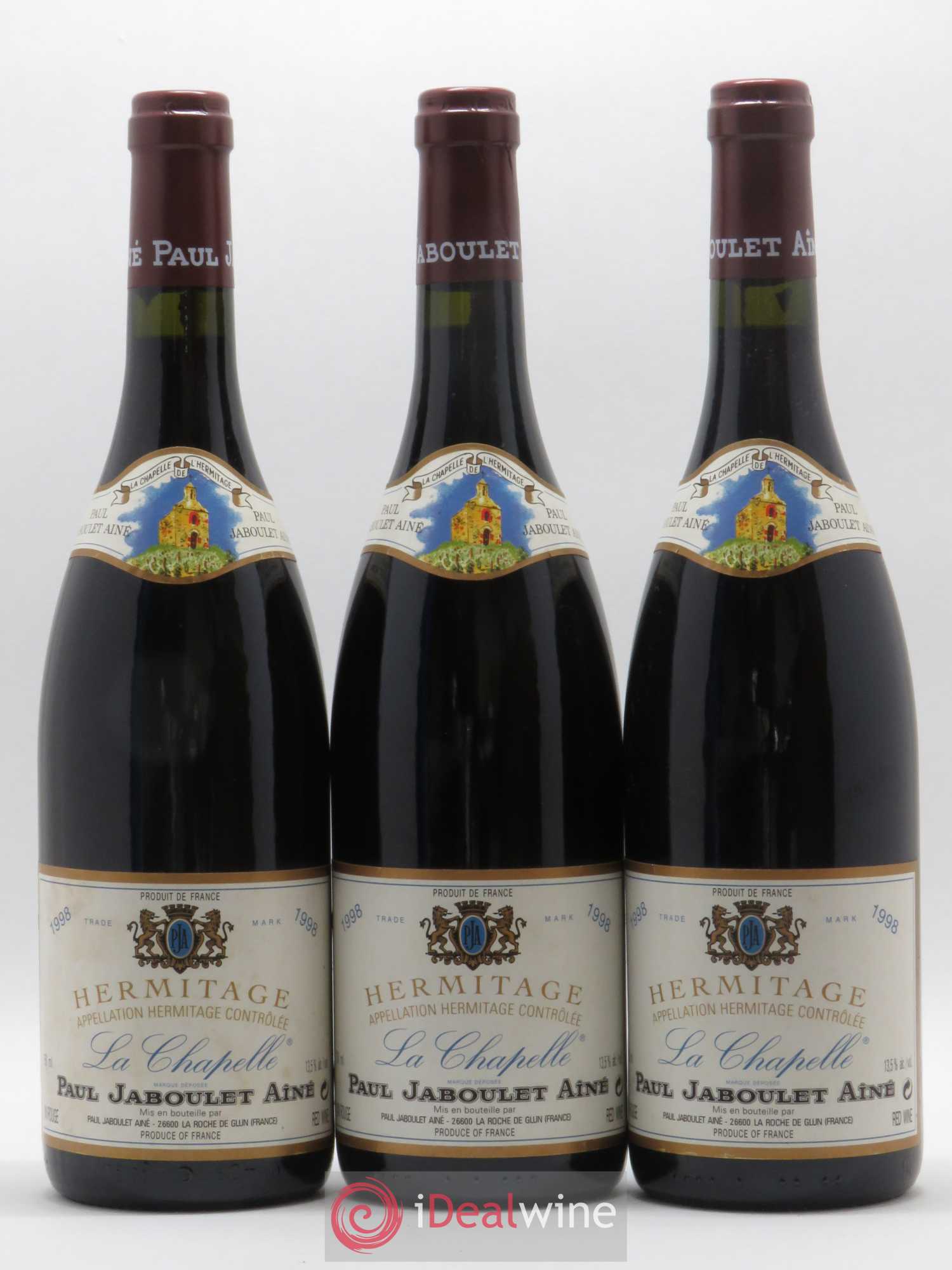 Hermitage La Chapelle Paul Jaboulet Ainé 1998 - Lot de 6 bouteilles - 1