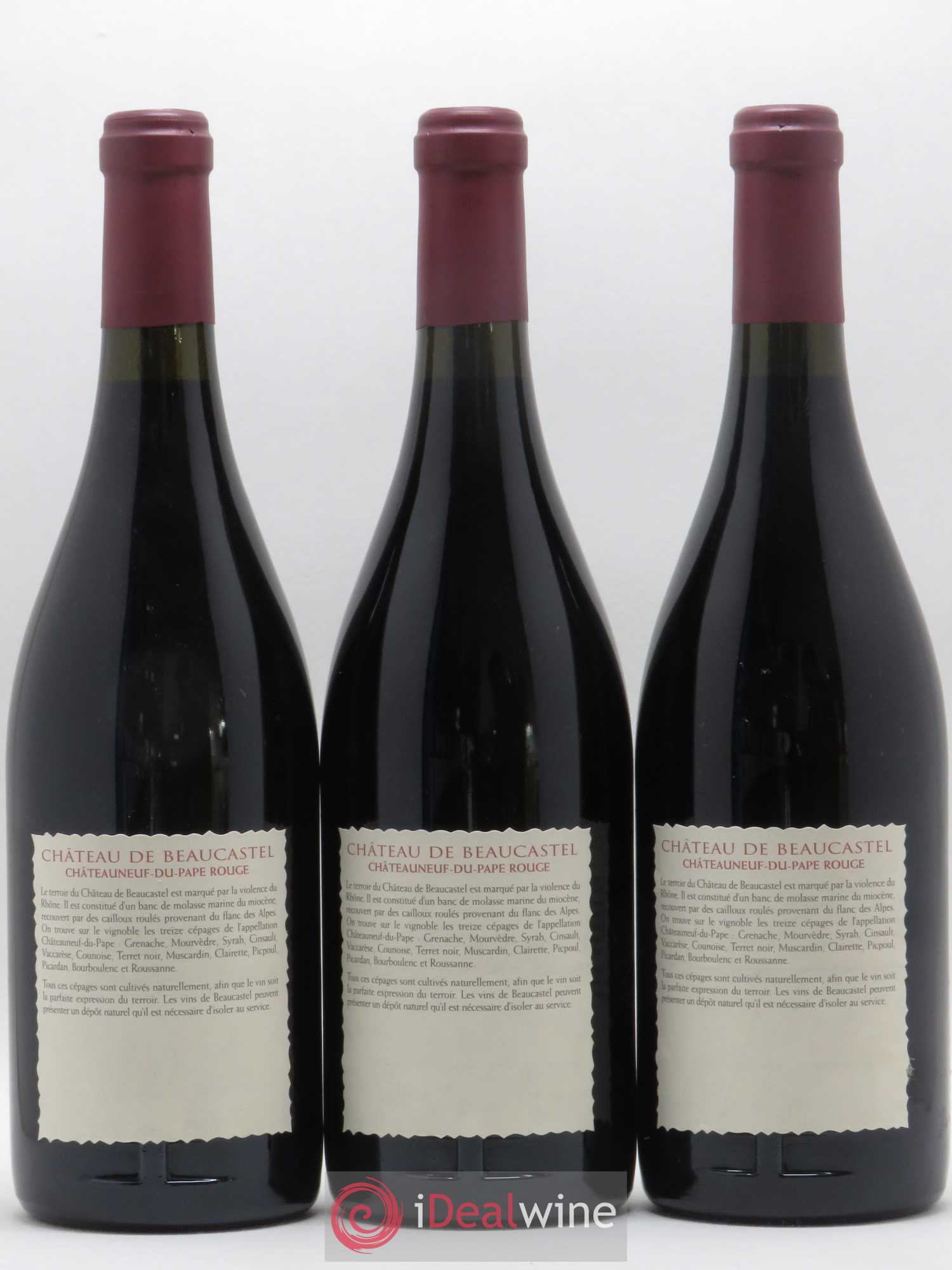 Châteauneuf-du-Pape Château de Beaucastel Famille Perrin 1999 - Lot de 12 bouteilles - 2