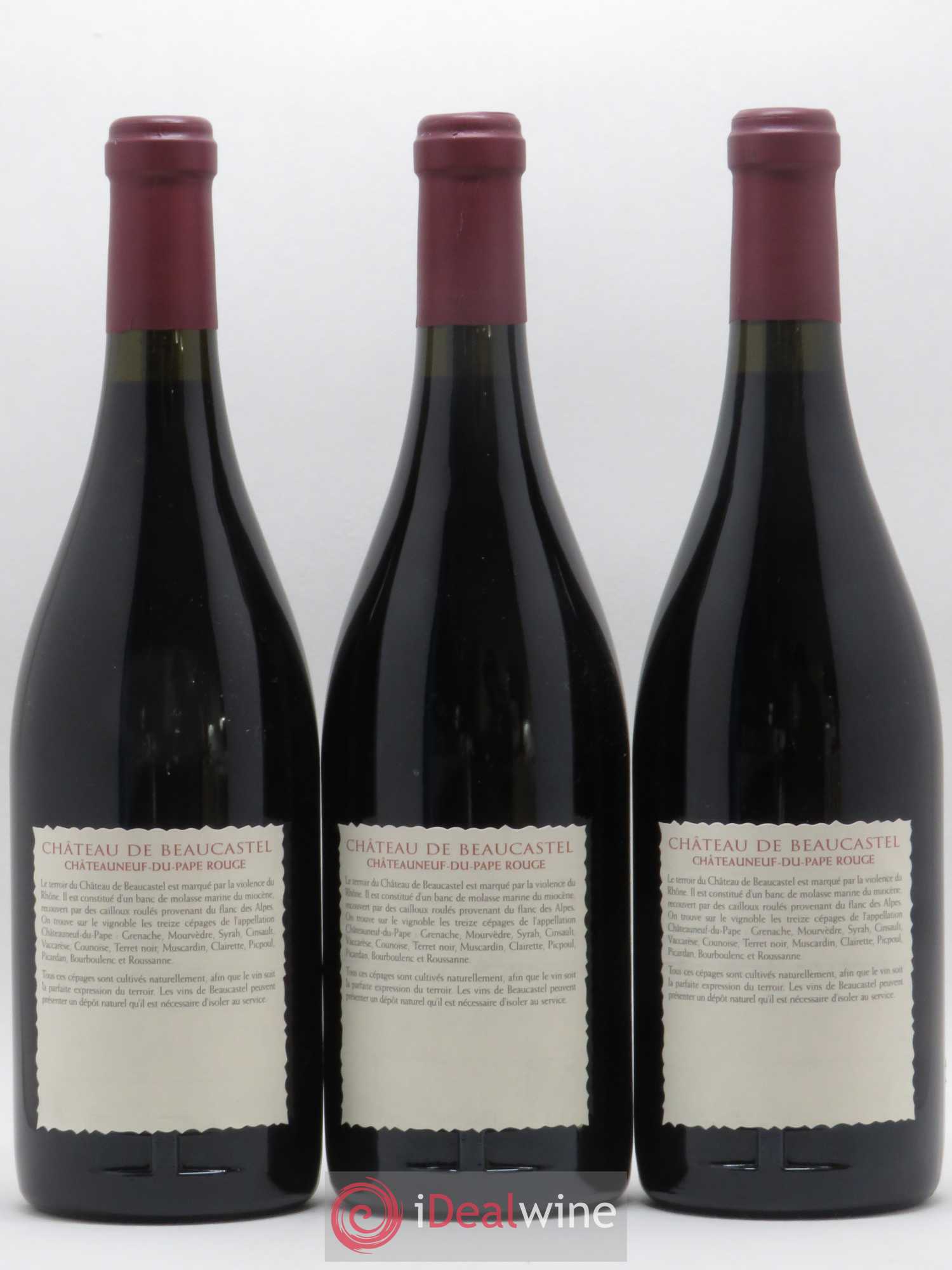 Châteauneuf-du-Pape Château de Beaucastel Famille Perrin 1999 - Lot de 12 bouteilles - 4