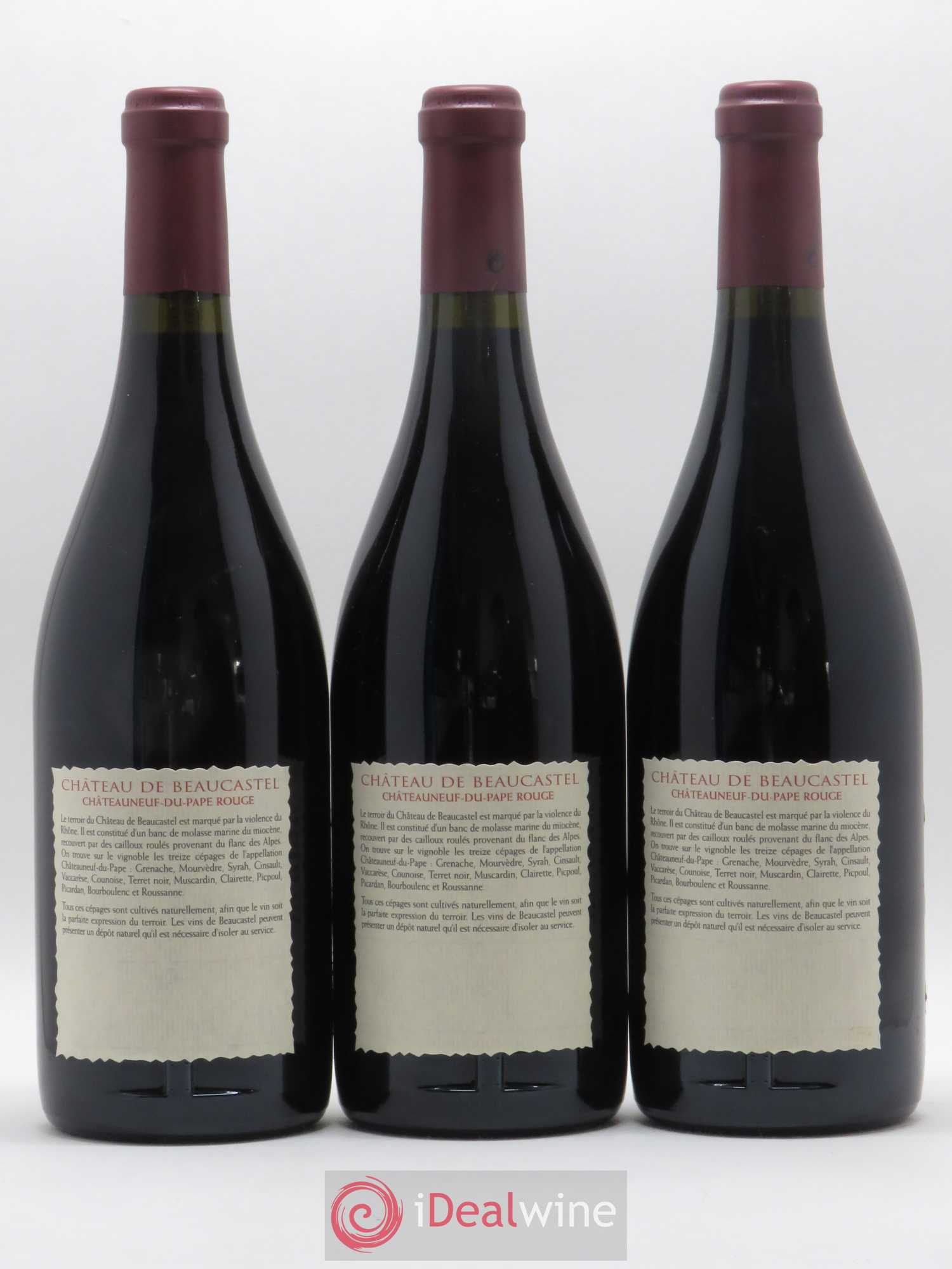 Châteauneuf-du-Pape Château de Beaucastel Famille Perrin 2000 - Lot de 12 bouteilles - 4