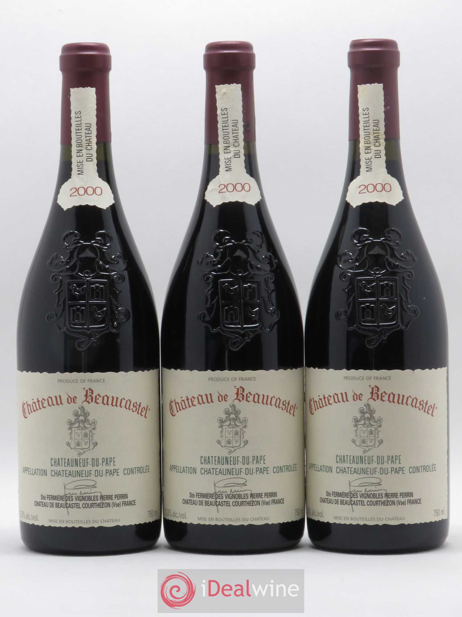Châteauneuf-du-Pape Château de Beaucastel Famille Perrin 2000 - Lot de 12 bouteilles - 5