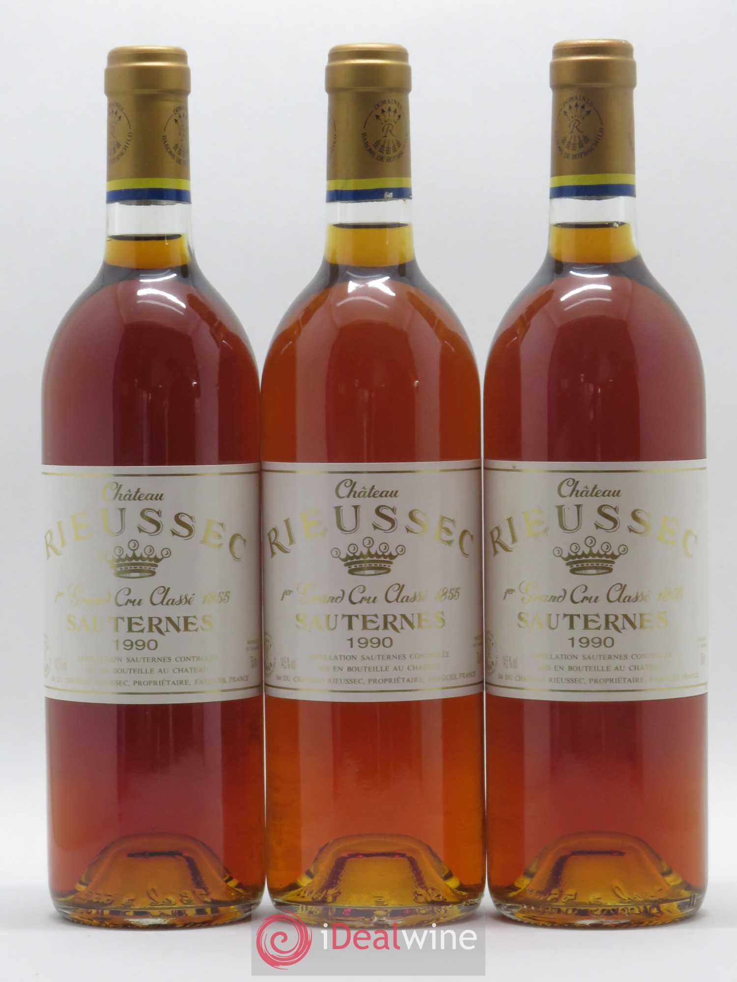 Château Rieussec 1er Grand Cru Classé 1990 - Lotto di 6 bottiglie - 2