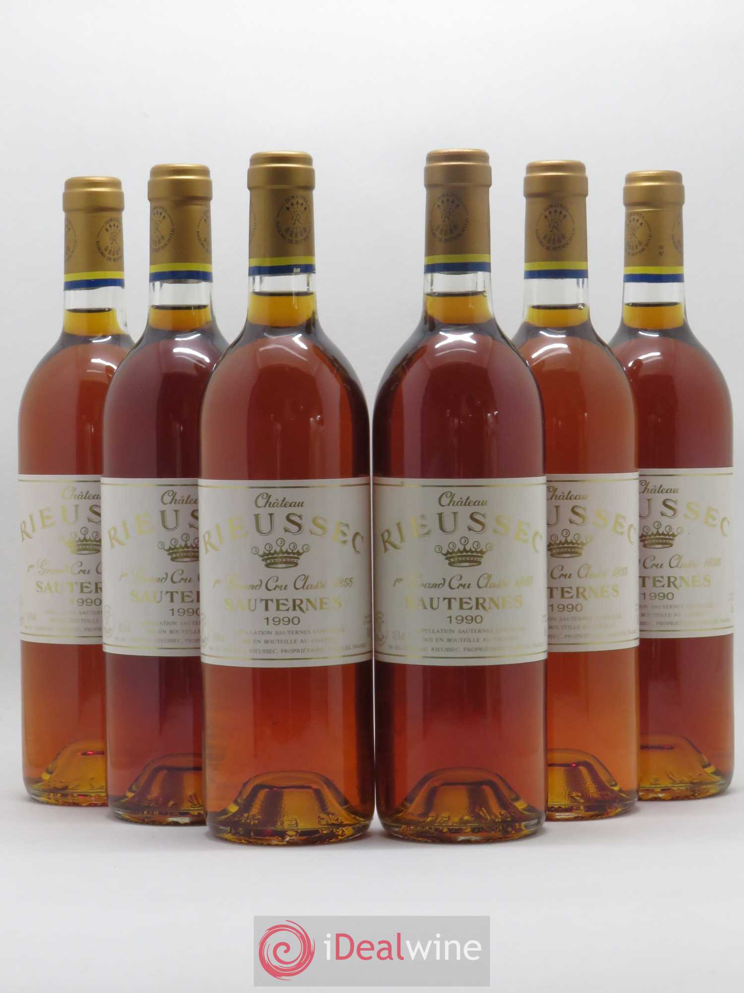 Château Rieussec 1er Grand Cru Classé 1990 - Lotto di 6 bottiglie - 0