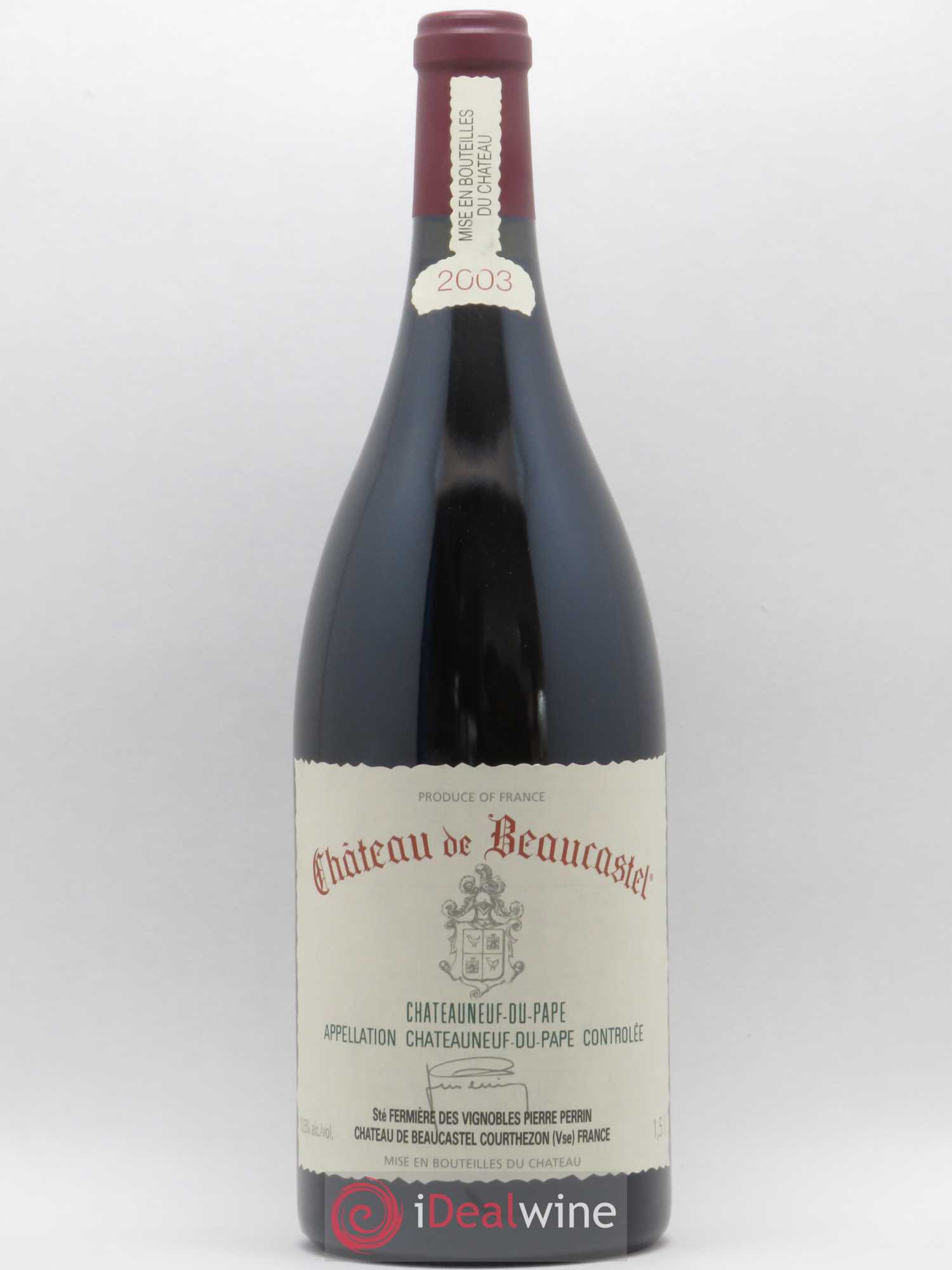 Châteauneuf-du-Pape Château de Beaucastel Famille Perrin 2003 - Lot de 1 magnum - 0