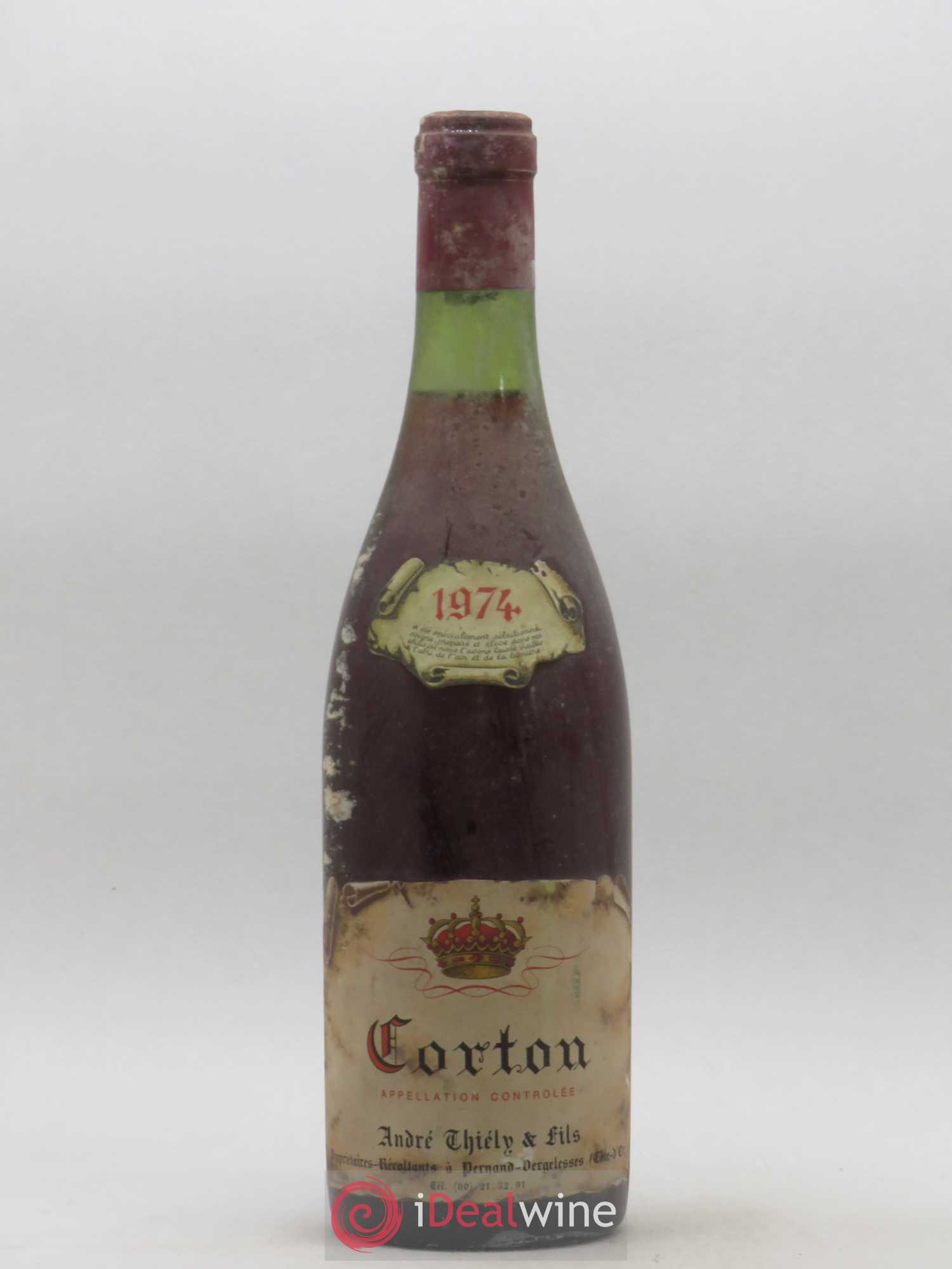 Corton Grand Cru André Chiely et Fils 1974 - Posten von 1 Flasche - 0