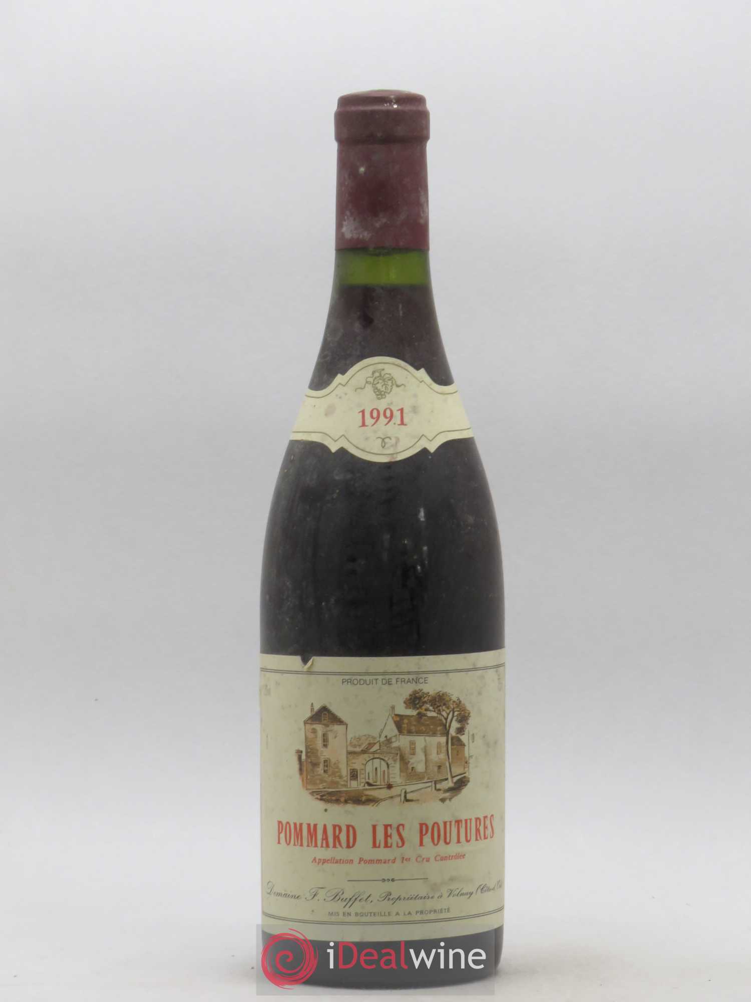 Pommard 1er Cru Les Poutures Domaine Buffet 1991 - Posten von 1 Flasche - 0