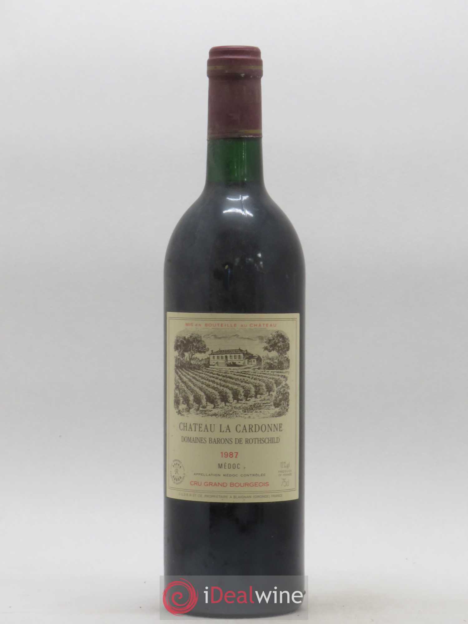 Château la Cardonne Cru Bourgeois 1987 - Lot de 1 bouteille - 0