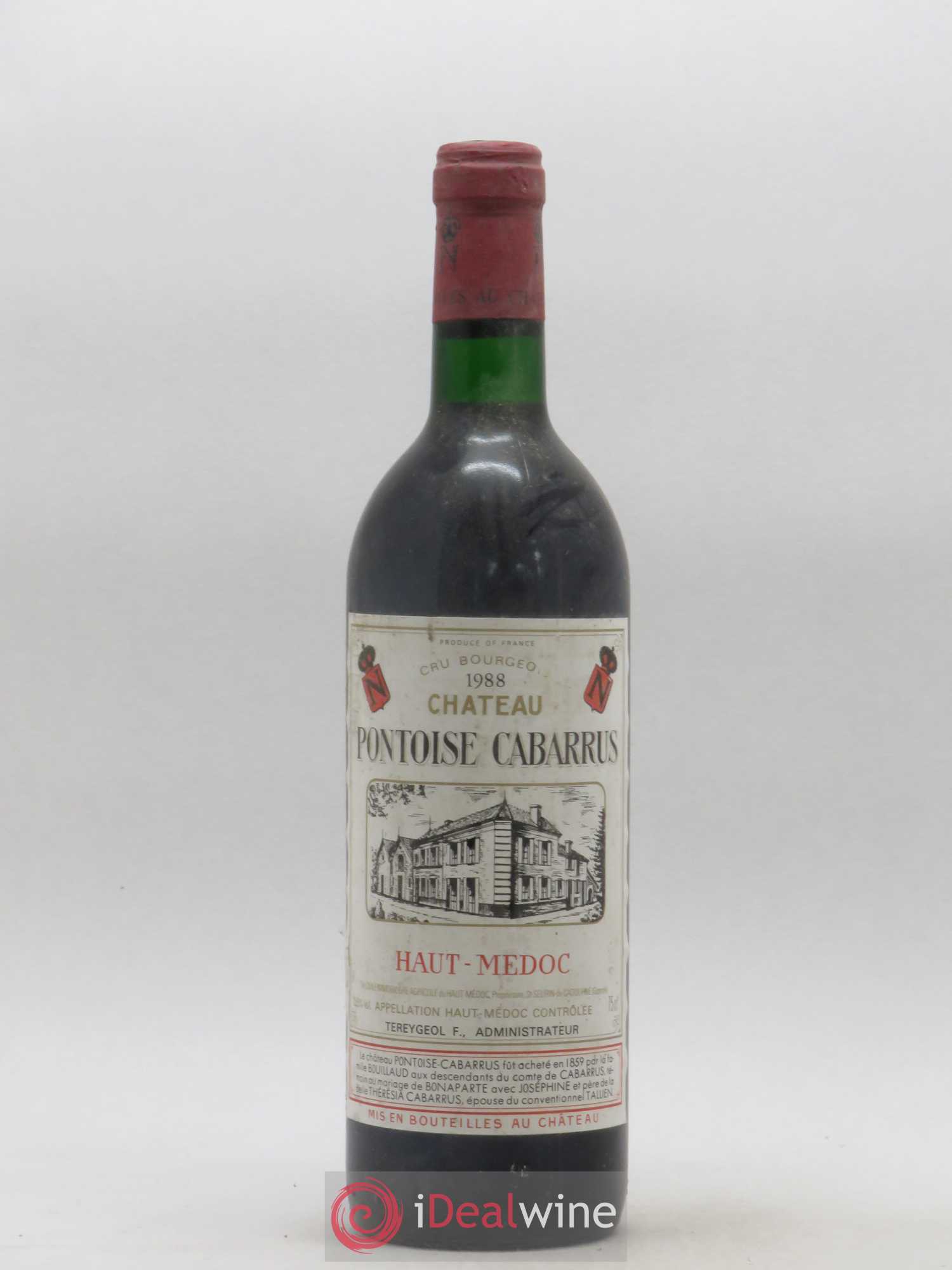 Château Pontoise Cabarrus Cru Bourgeois 1988 - Lot de 1 bouteille - 0