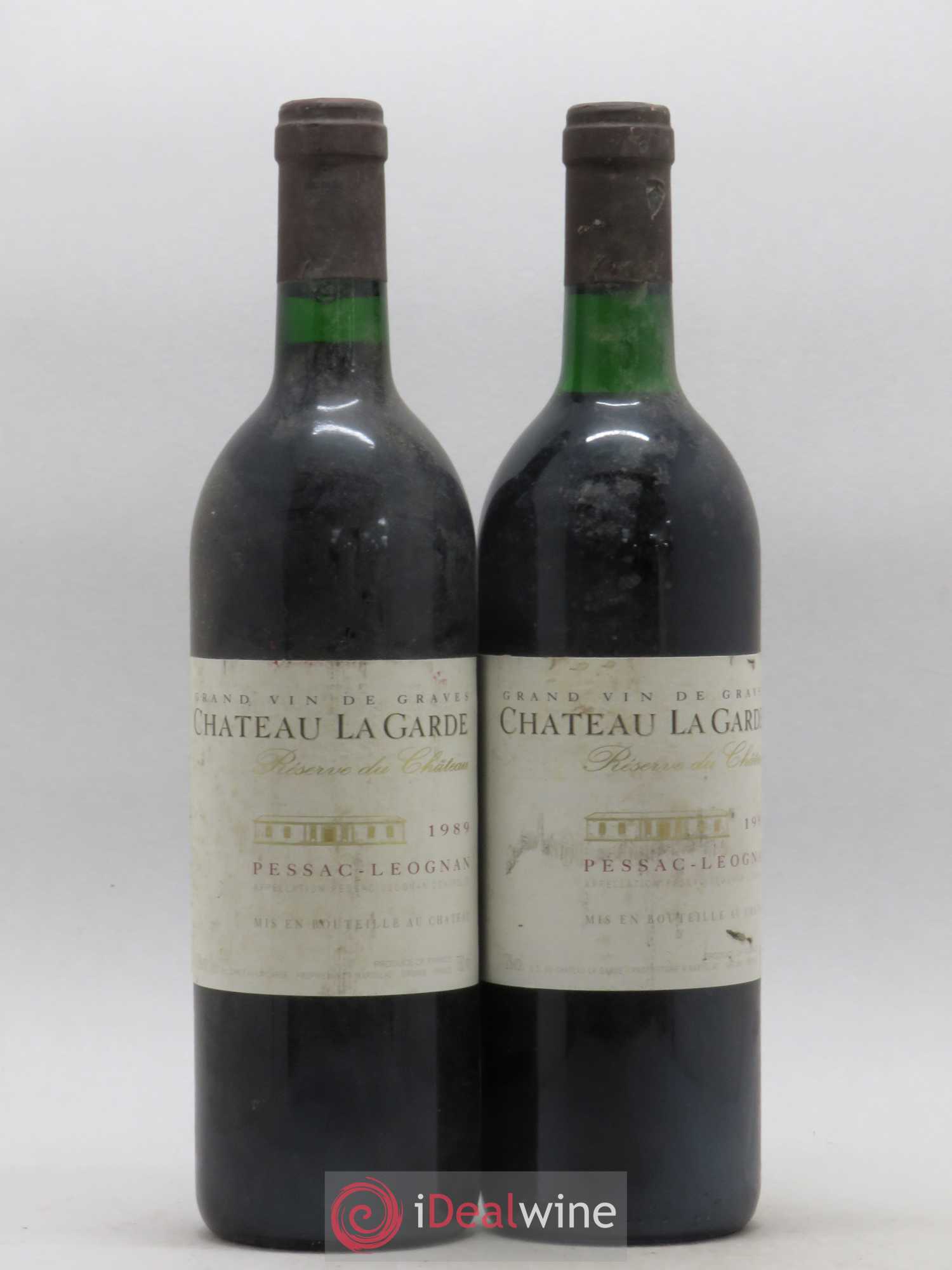 Château la Garde 1989 - Lot de 2 bouteilles - 0