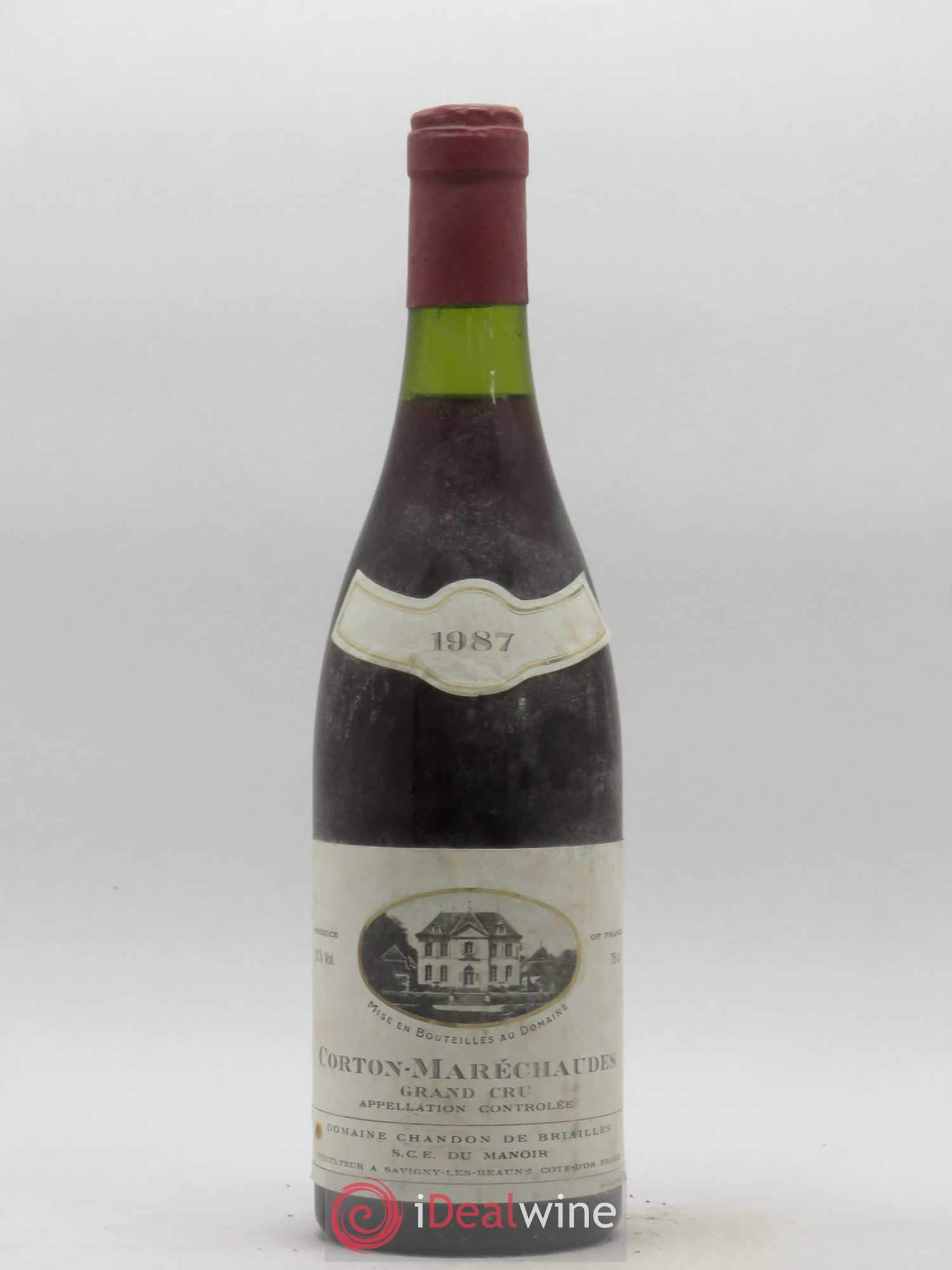Corton Grand Cru Les Maréchaudes Chandon de Briailles 1987 - Lot de 1 bouteille - 0