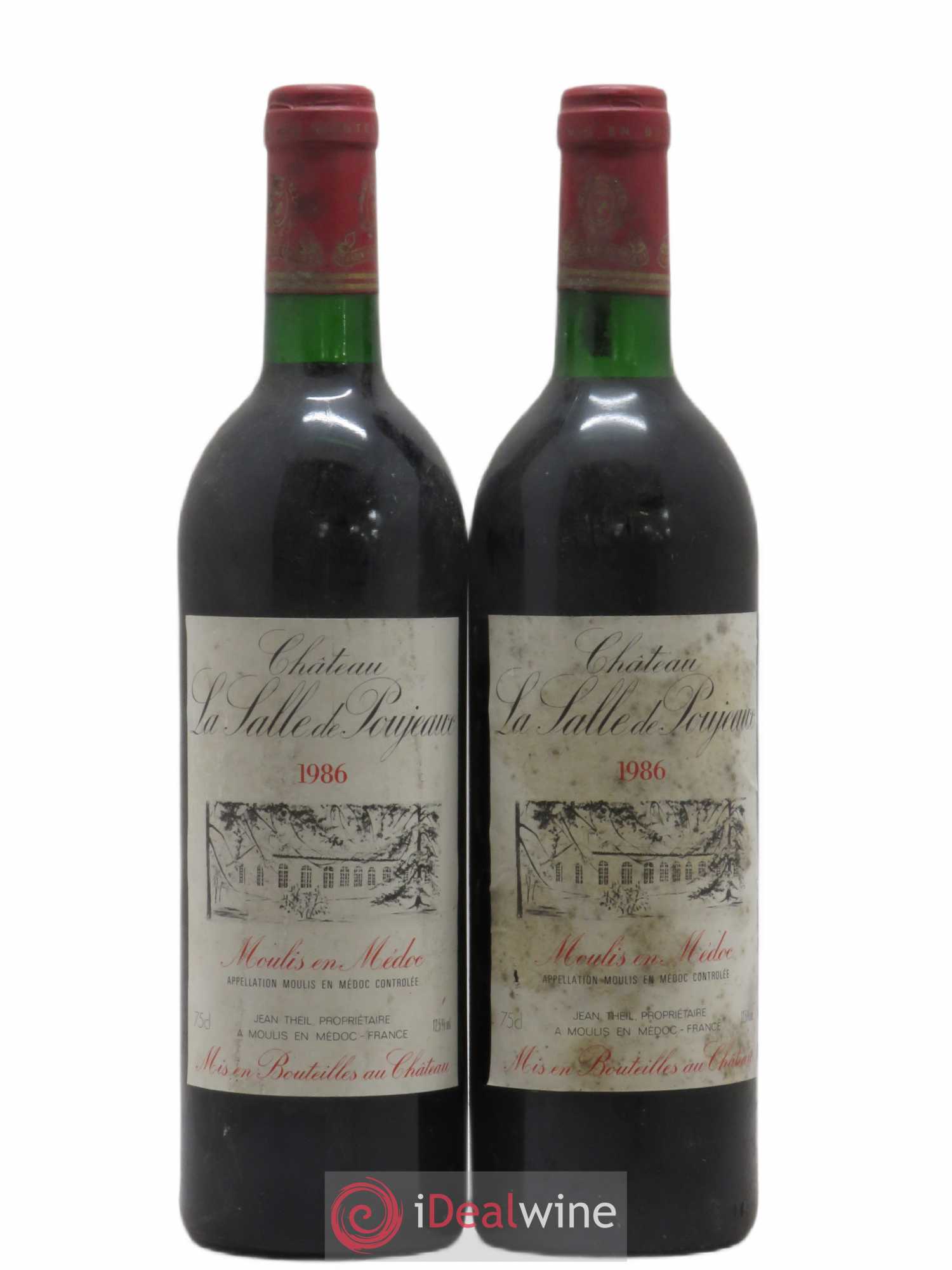 Moulis en Médoc Château La Salle de Poujeaux 1986 - Posten von 2 Flaschen - 0