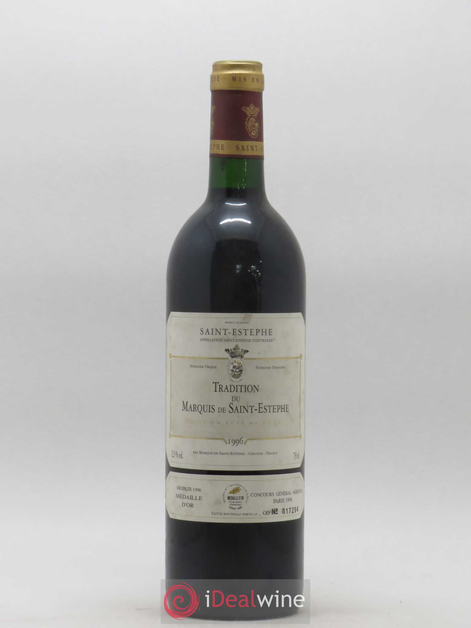 Saint-Estèphe Tradition du Marquis 1996 - Posten von 1 Flasche - 0