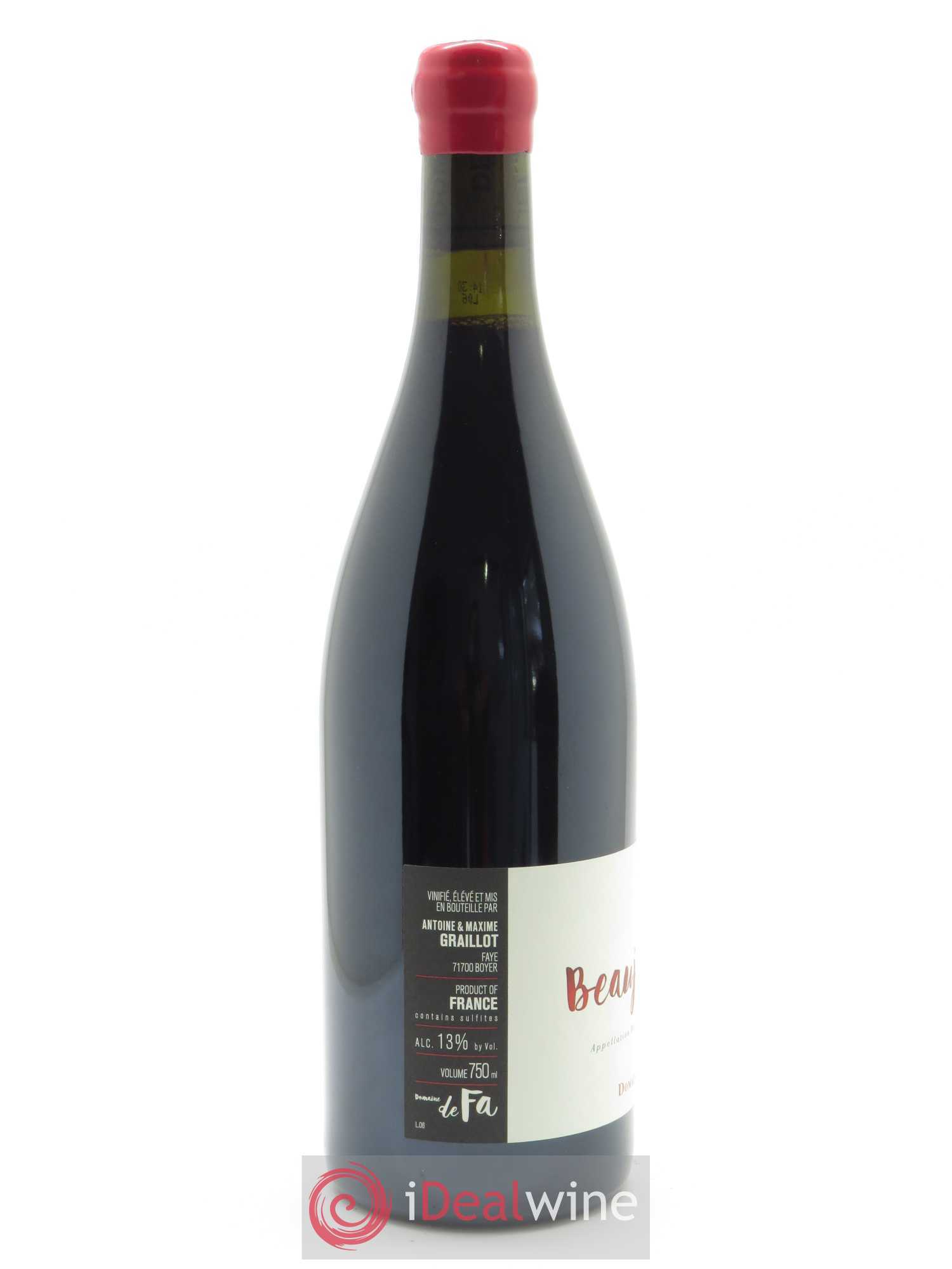 Beaujolais En Besset Domaine de Fa 2018 - Lot de 1 bouteille - 1
