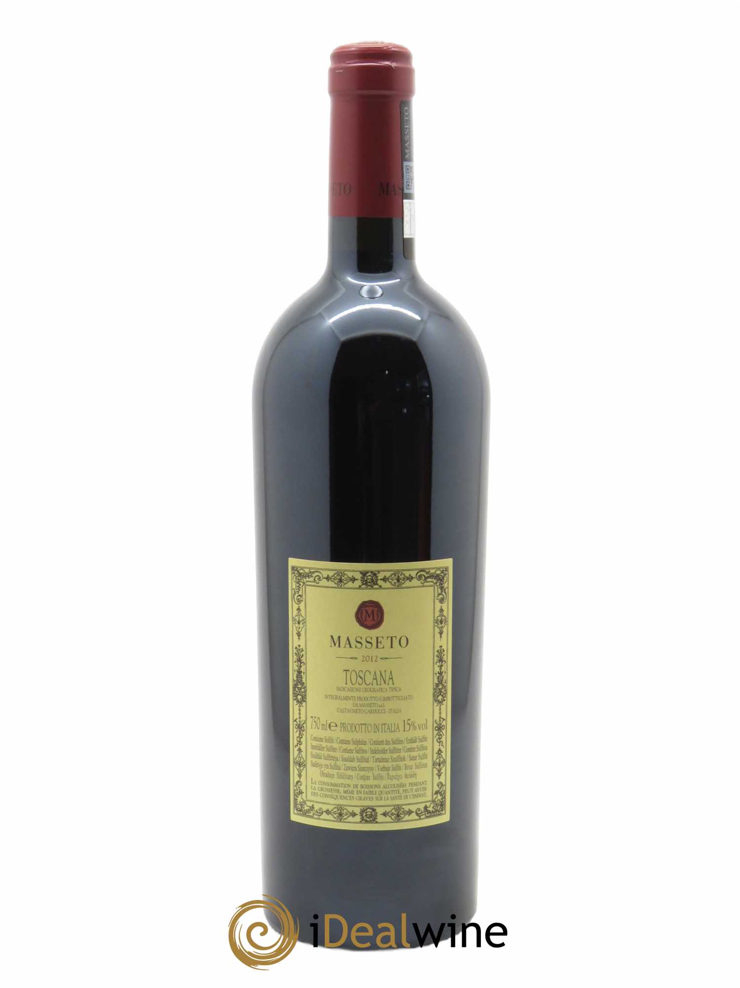Toscana IGT Tenuta Dell'Ornellaia Masseto Frescobaldi (OWC if 3 bt) 2012 - Lot of 1 bottle - 1