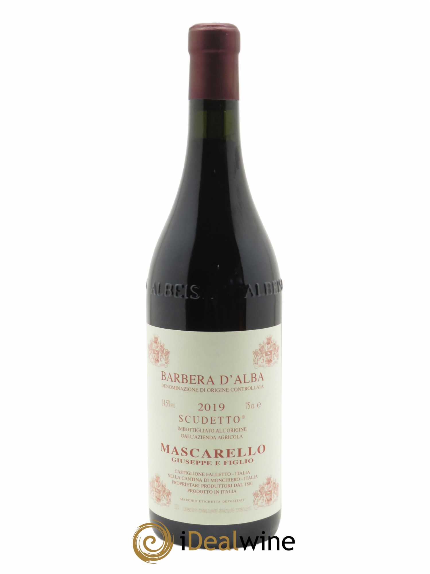 Barbera d'Alba DOC Superiore Scudetto Giuseppe Mascarello 2019 - Lot de 1 bouteille - 0