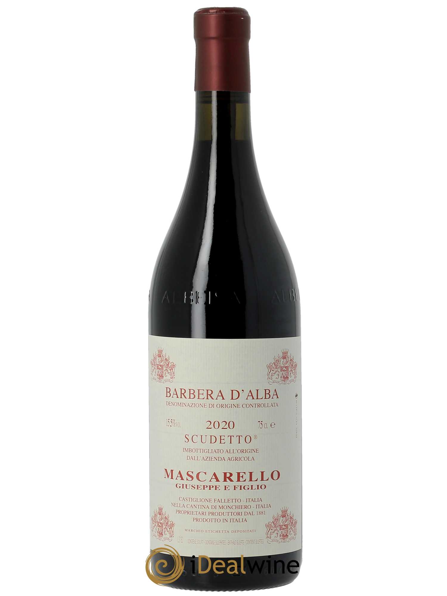 Barbera d'Alba DOC Superiore Scudetto Giuseppe Mascarello 2020 - Lot of 1 bottle - 0