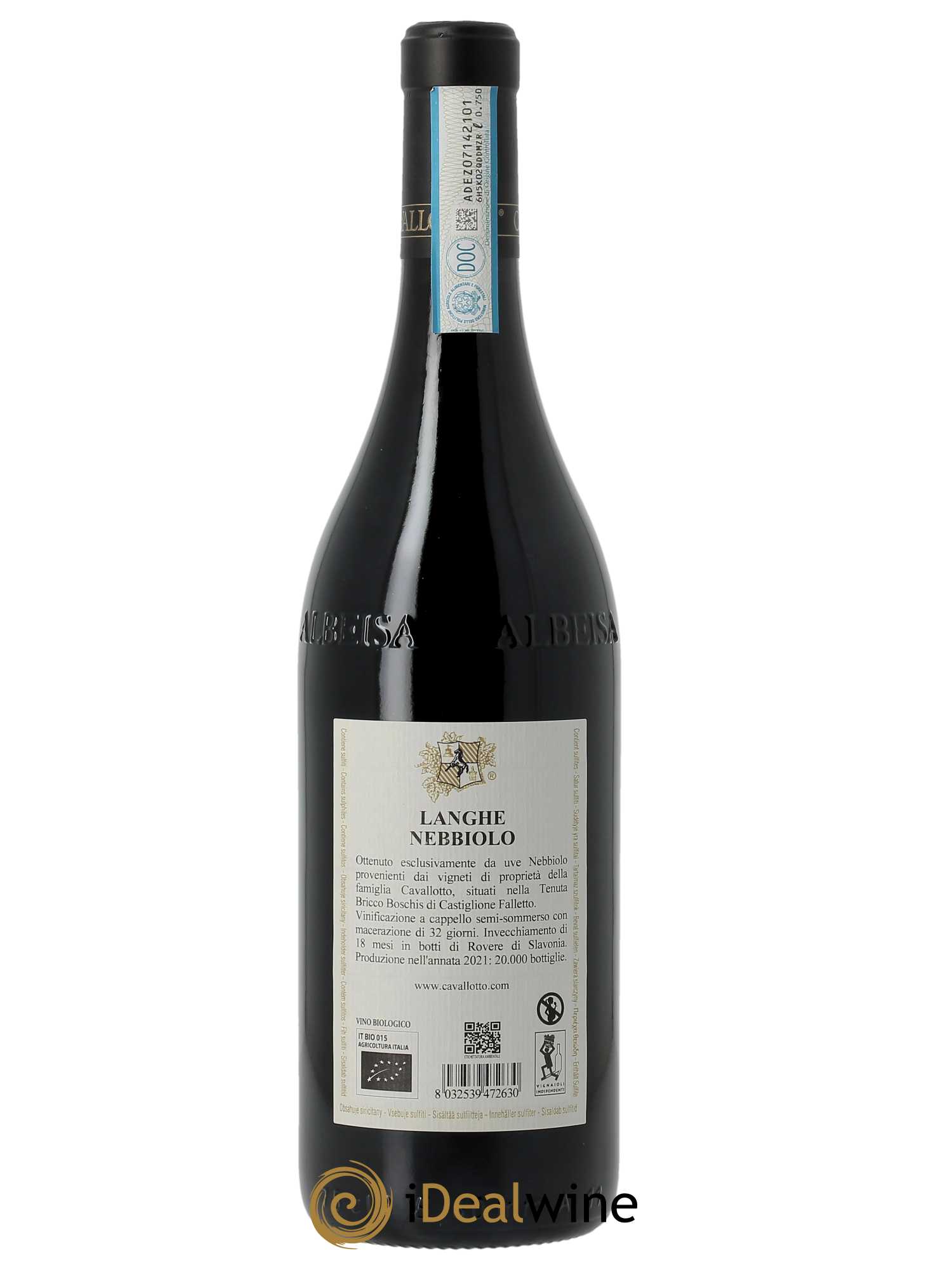 Langhe Nebbiolo DOC Cavallotto 2021 - Lot of 1 bottle - 1