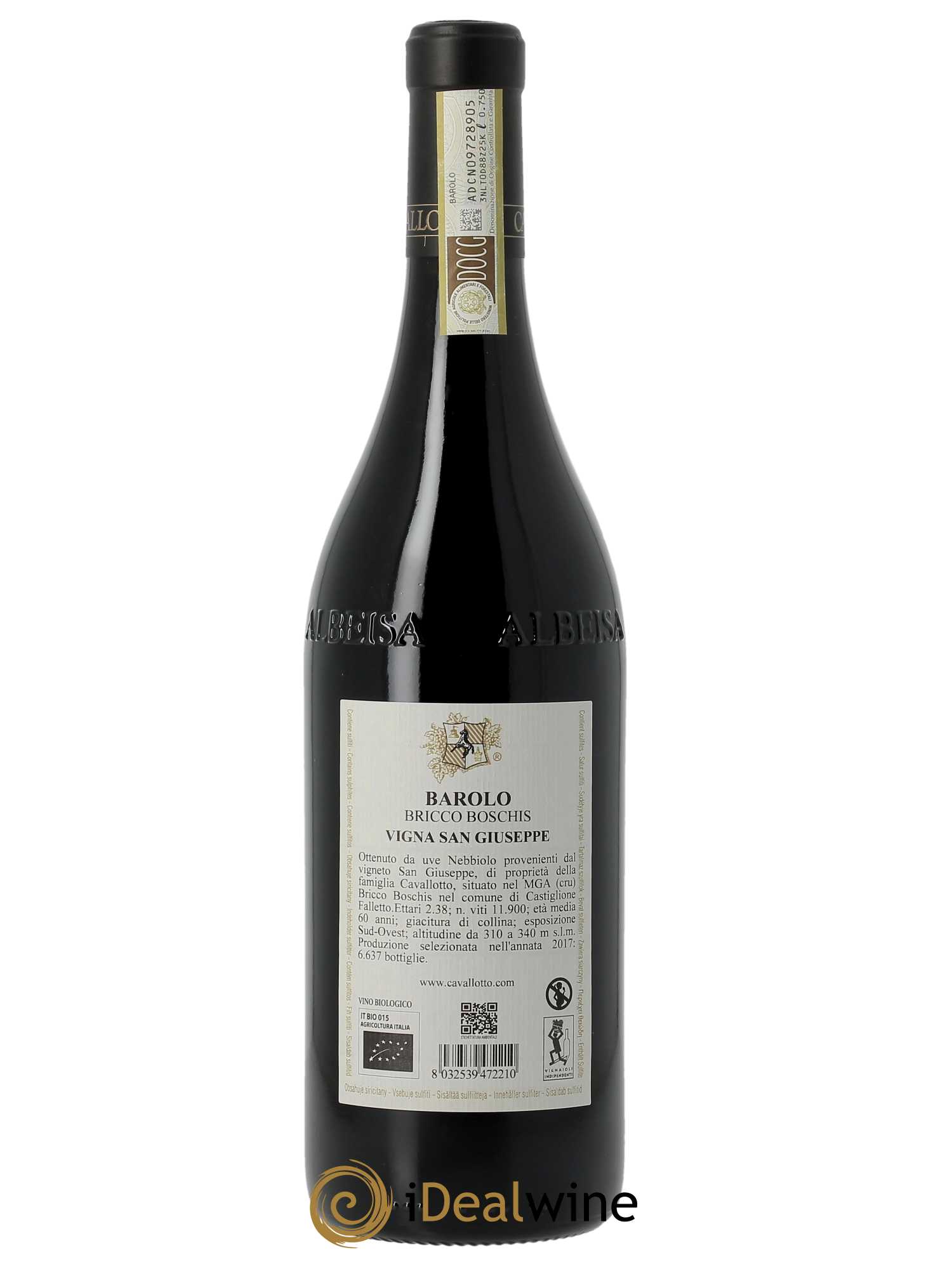 Barolo DOCG Cavallotto Riserva Vigna San Giuseppe Cavallotto 2017 - Lot of 1 bottle - 1