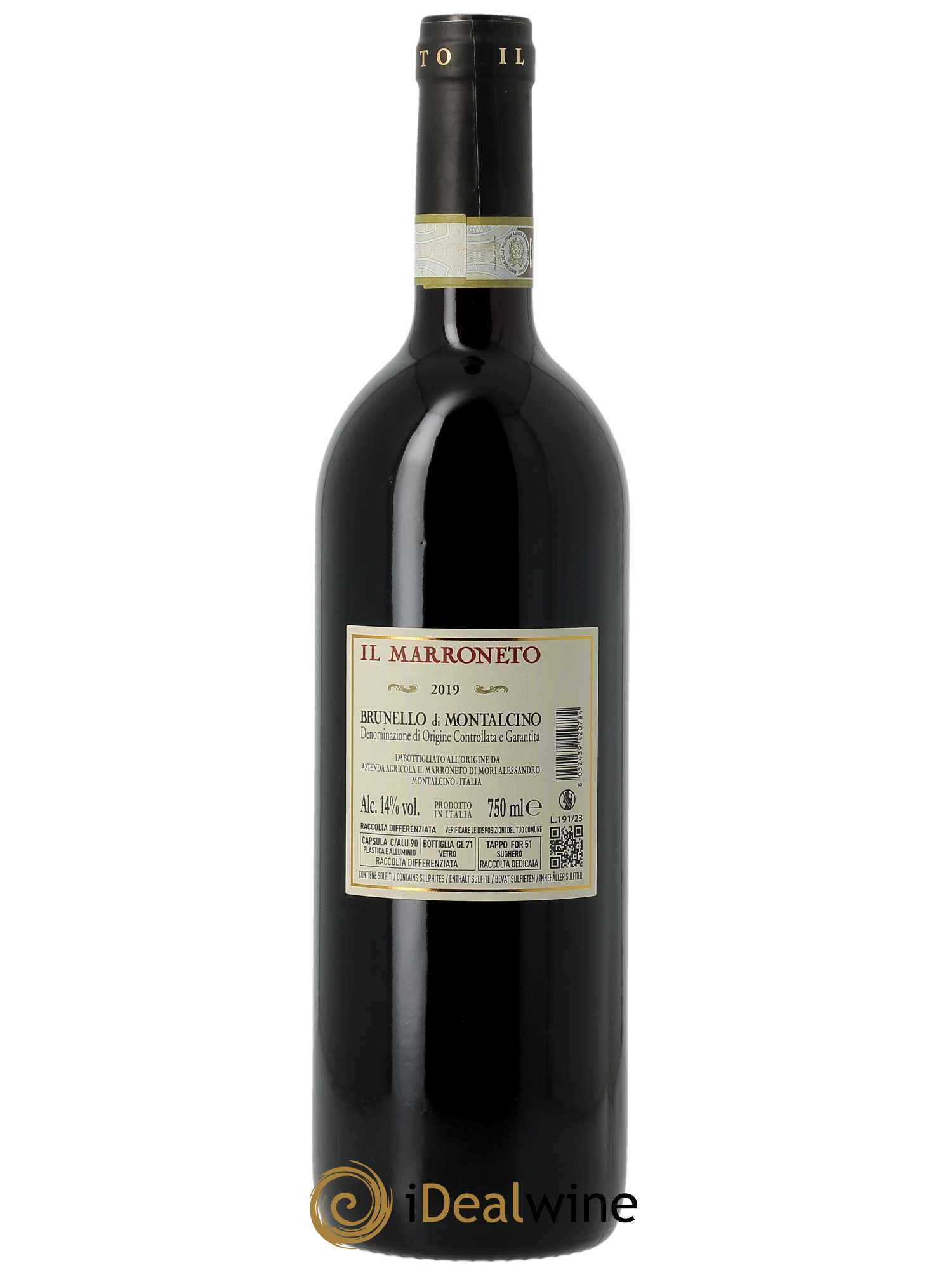 Brunello di Montalcino DOCG Il Marroneto 2019 - Lot of 1 bottle - 1