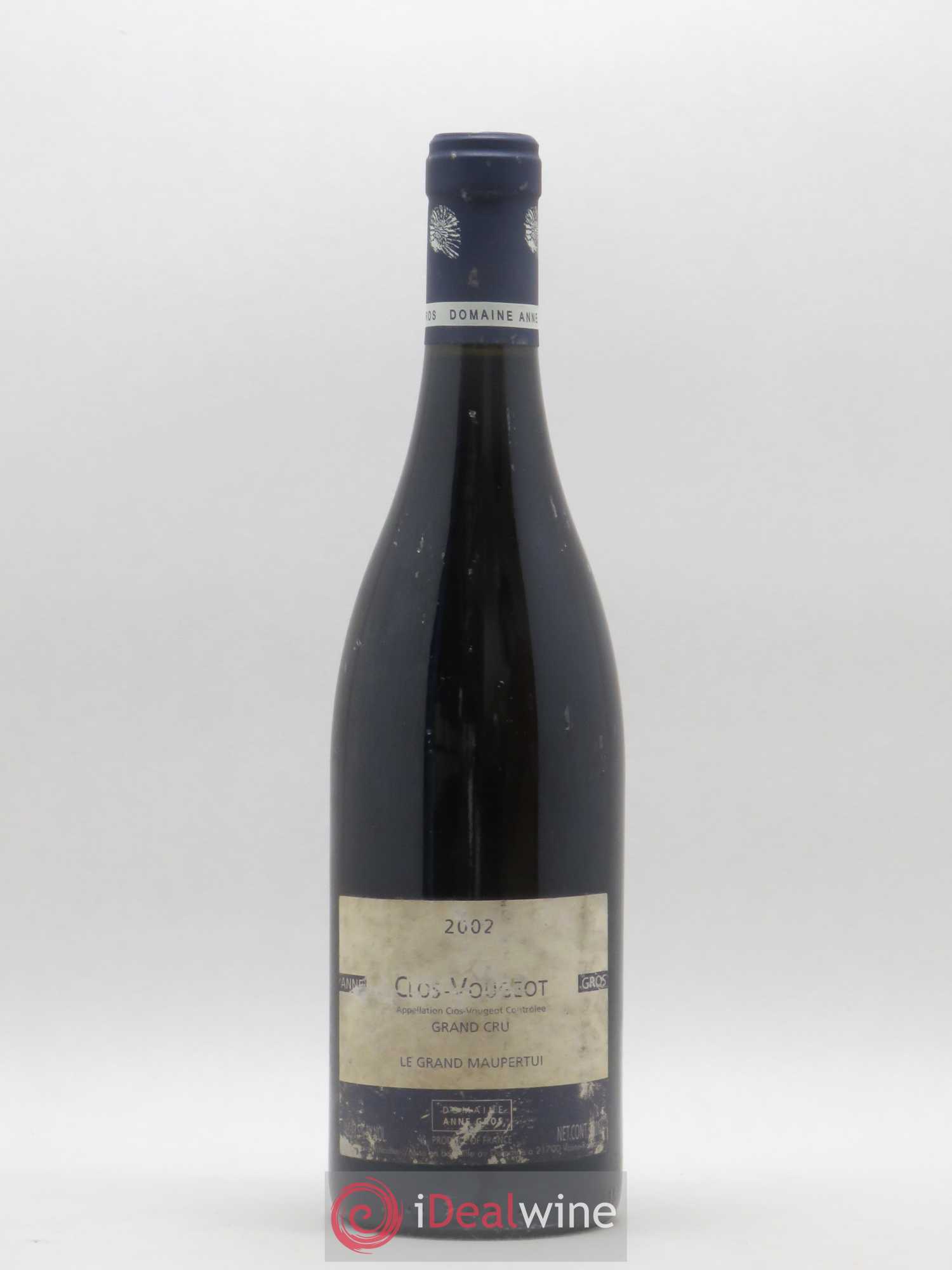 Clos de Vougeot Grand Cru Le Grand Maupertui Anne Gros 2002 - Lot de 1 bouteille - 0
