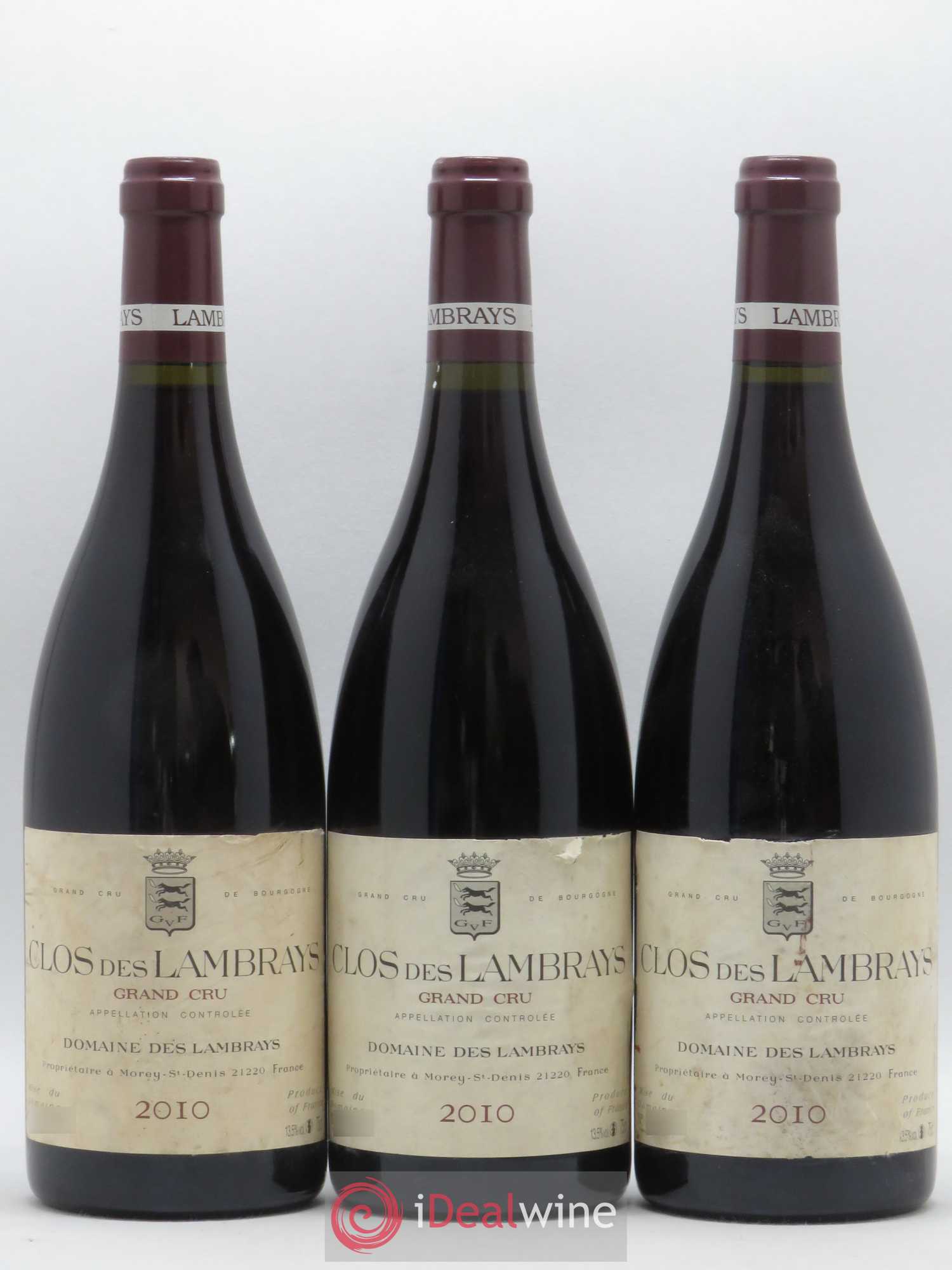 Clos des Lambrays Grand Cru Domaine des Lambrays 2010 - Lot de 3 bouteilles - 0