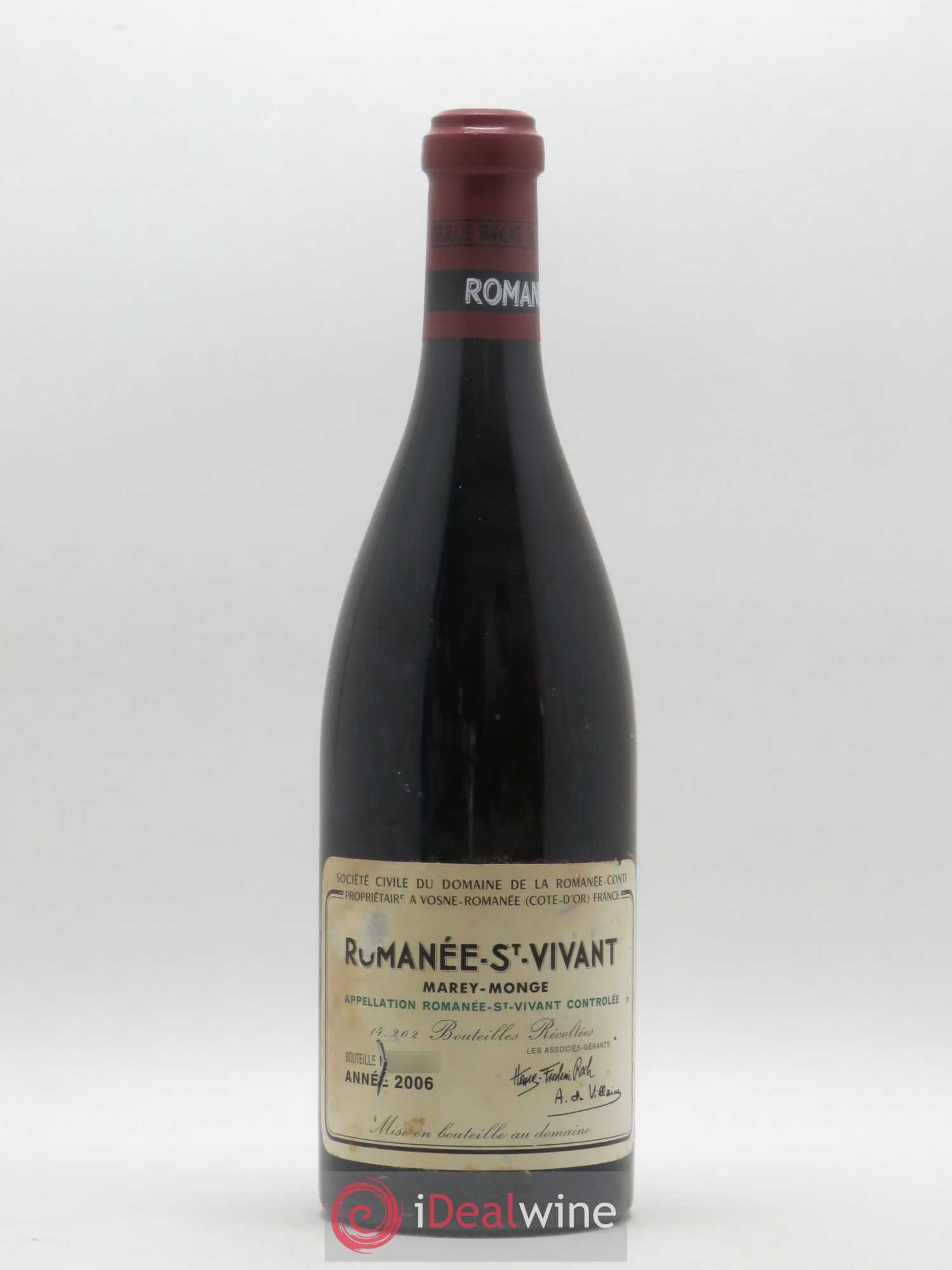 Romanée-Saint-Vivant Grand Cru Domaine de la Romanée-Conti 2006 - Lot de 1 bouteille - 0