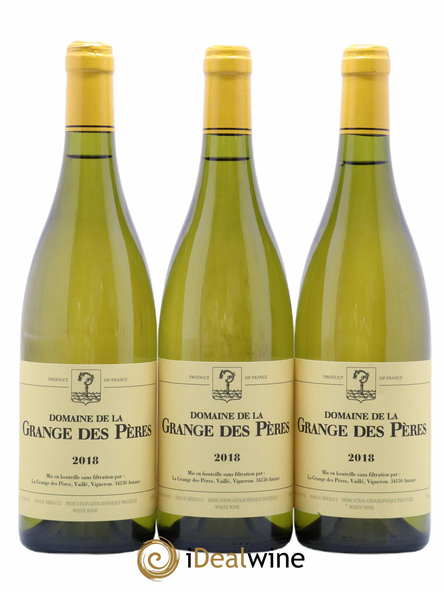 Pays d'Hérault Grange des Pères Laurent Vaillé 2018 - Lot de 3 bouteilles - 0