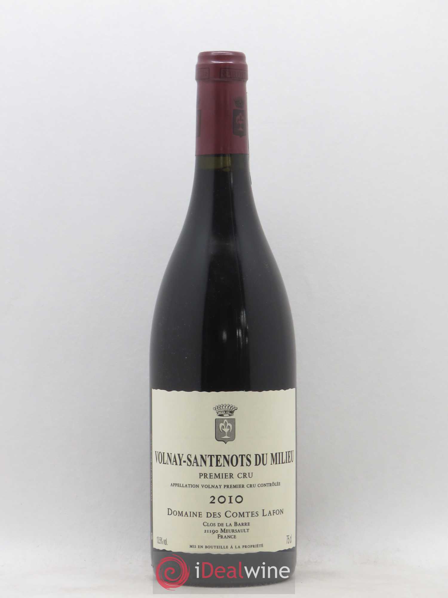 Volnay 1er Cru Santenots du Milieu Comtes Lafon (Domaine des) 2010 - Lot de 1 bouteille - 0